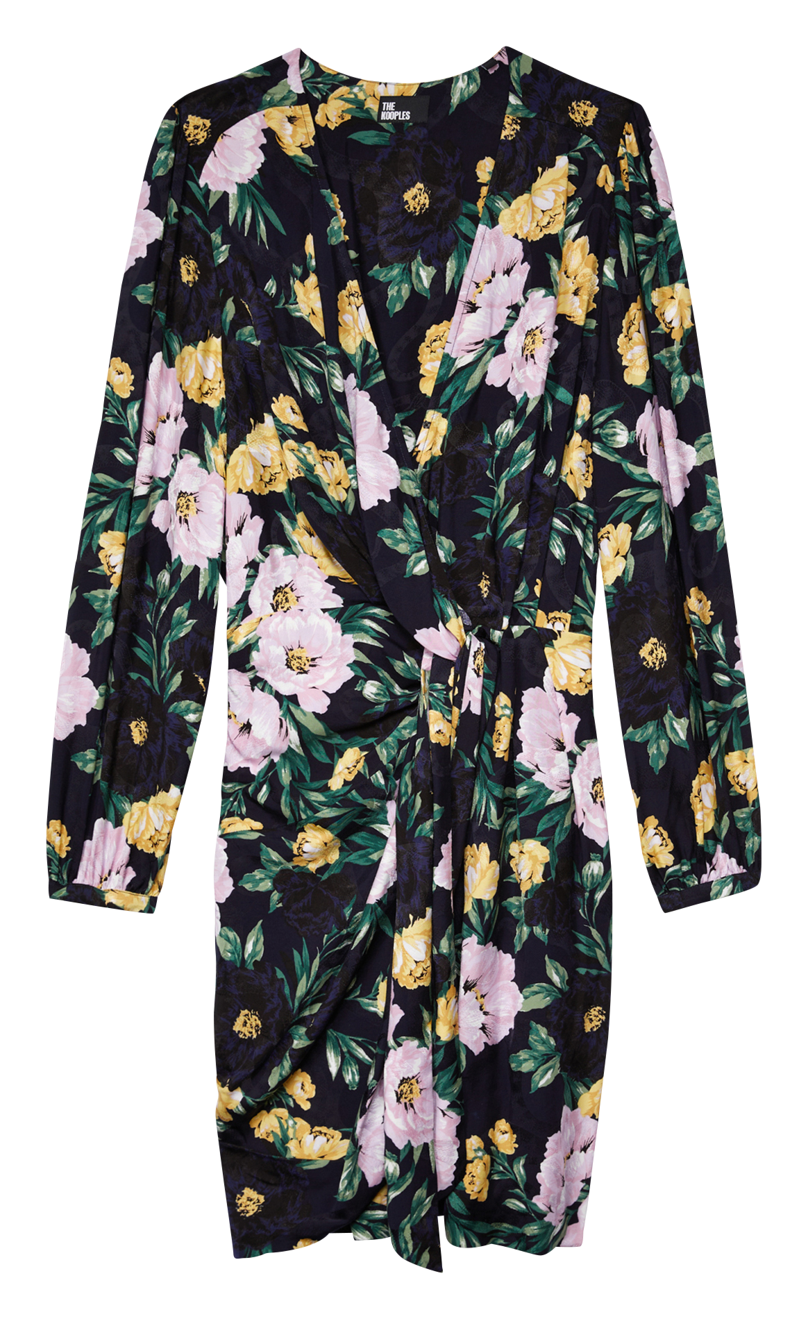 Robe courte col V imprimée THE KOOPLES Multicolore