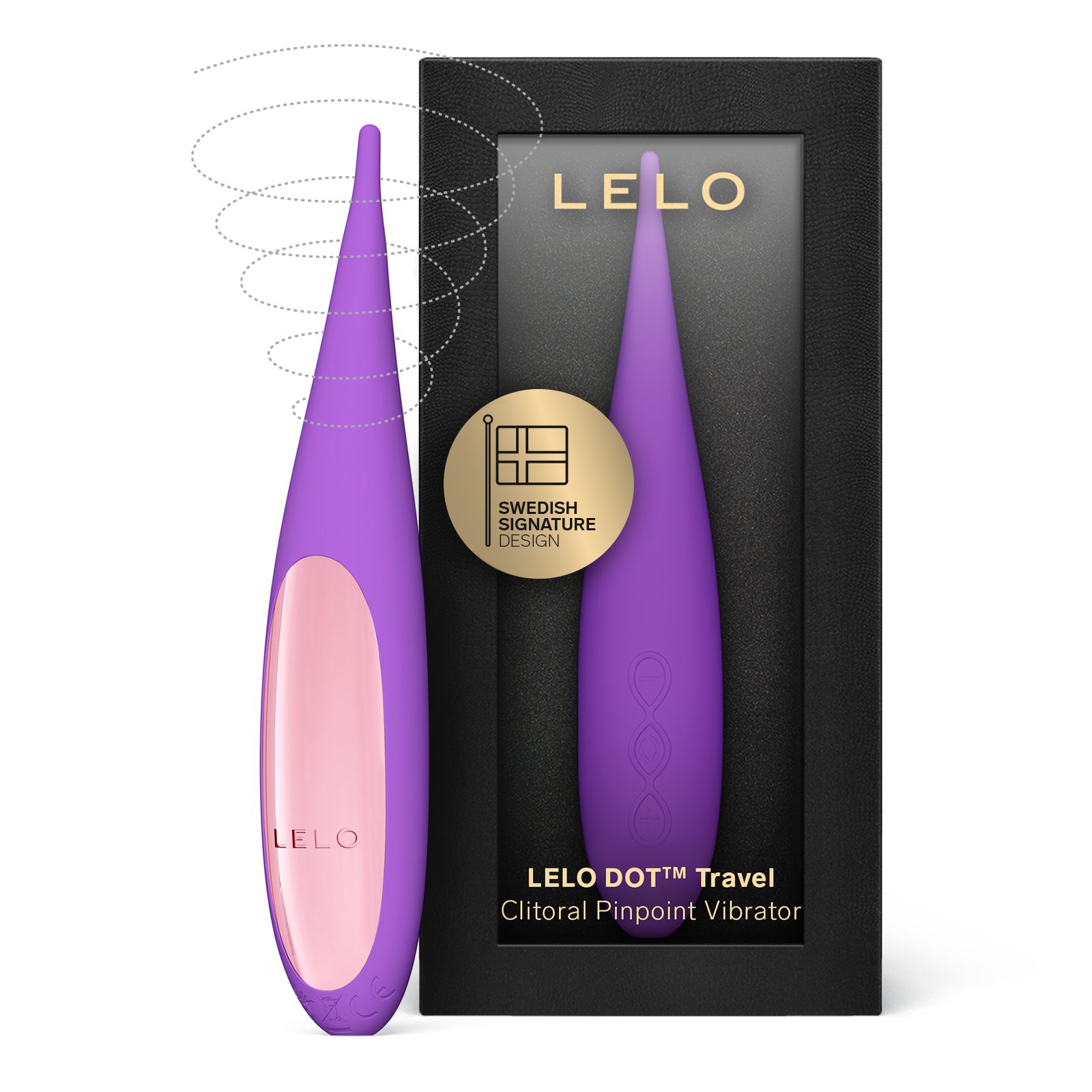 Stimulateur clitoridien ciblé, dot travel LELO Purple