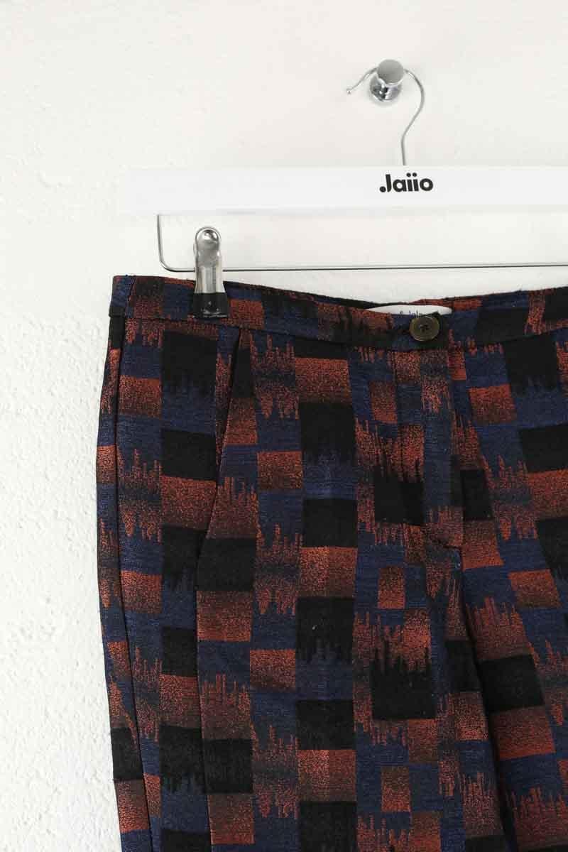 Multicolored straight pants Multicolored