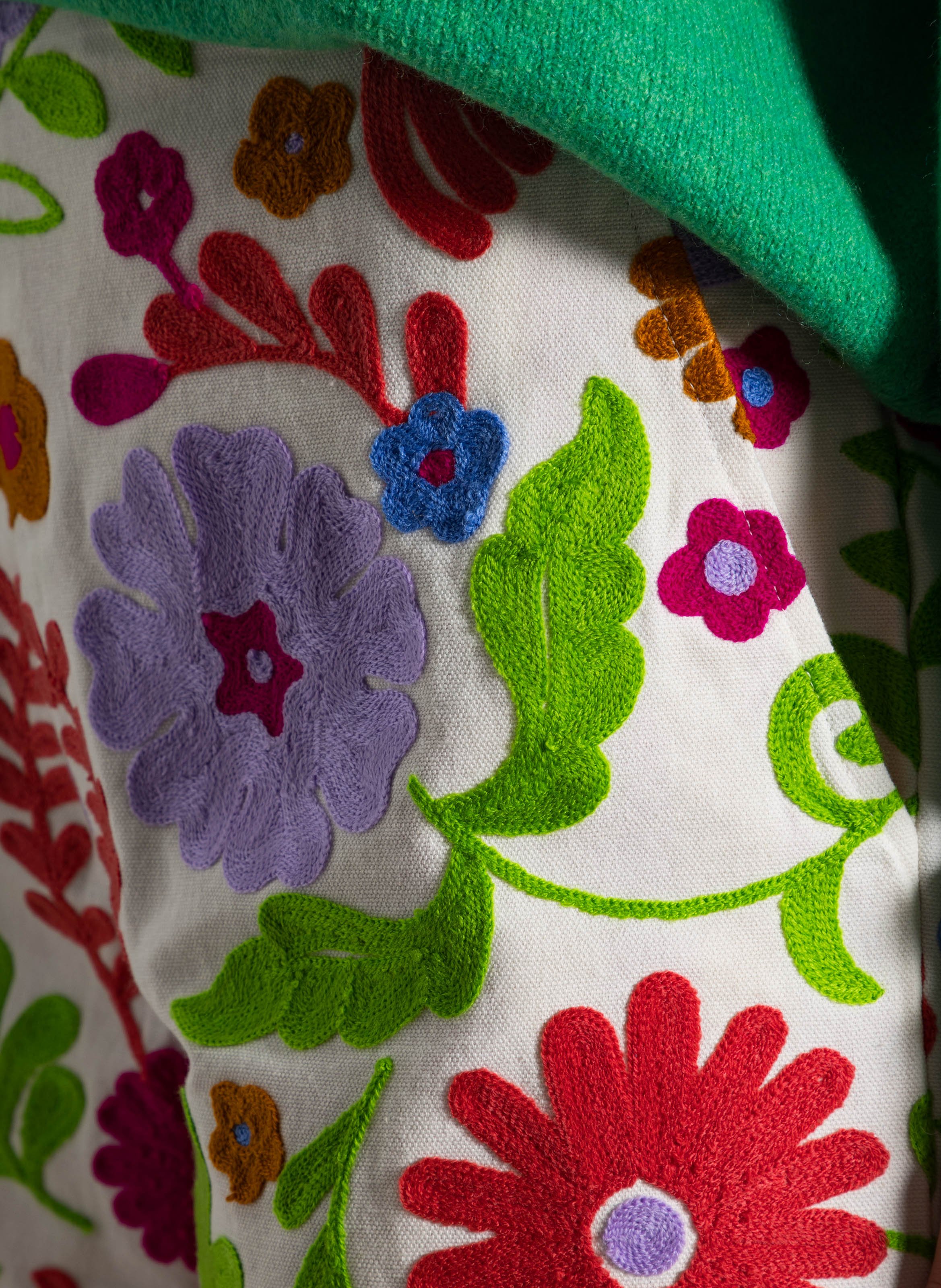 Short large en coton brodé AUTRE AURA Multicolore