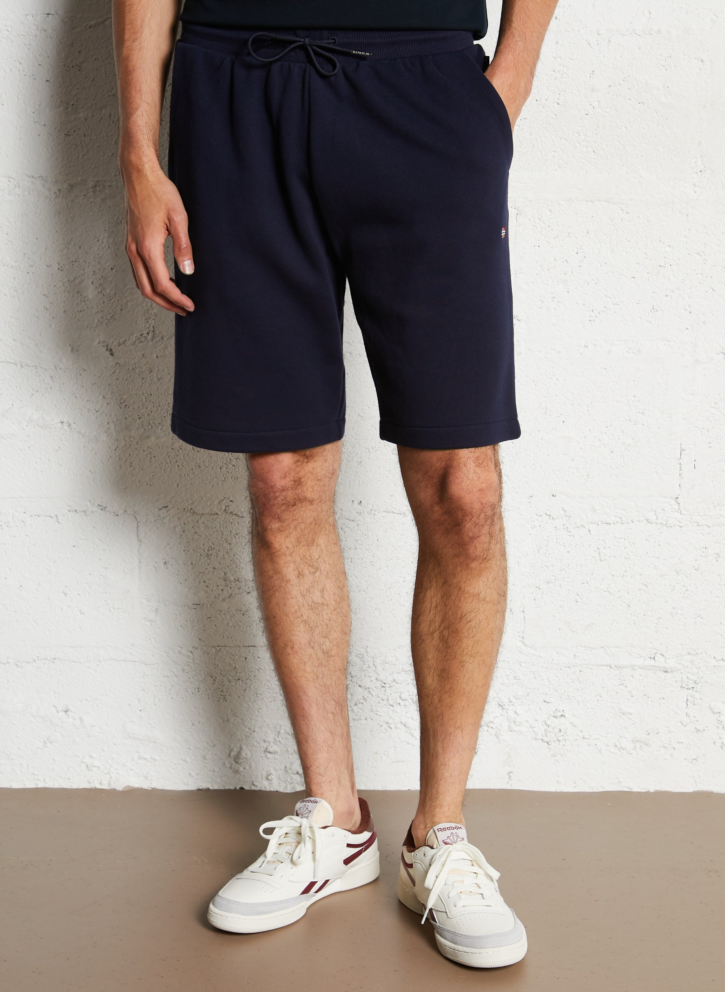 Straight cotton shorts NAPAPIJRI Blue
