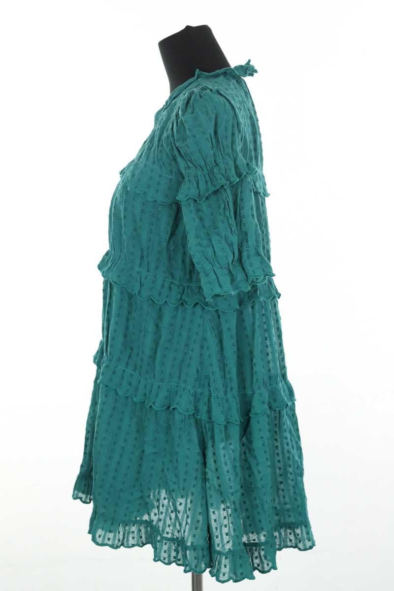 Cotton dress ISABEL MARANT ÉTOILE - SECONDE MAIN Green