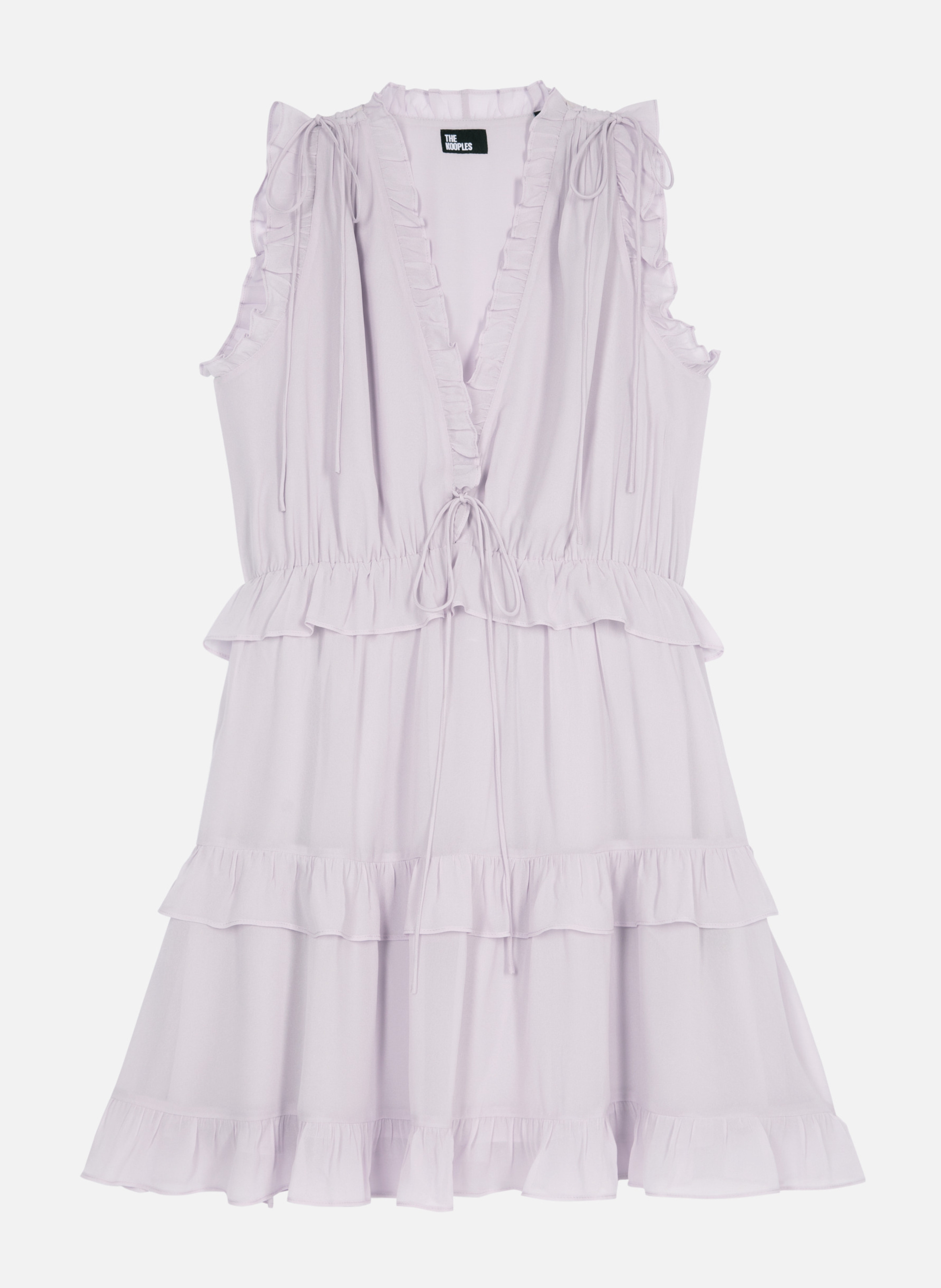 Short dress with ruffles THE KOOPLES Purple