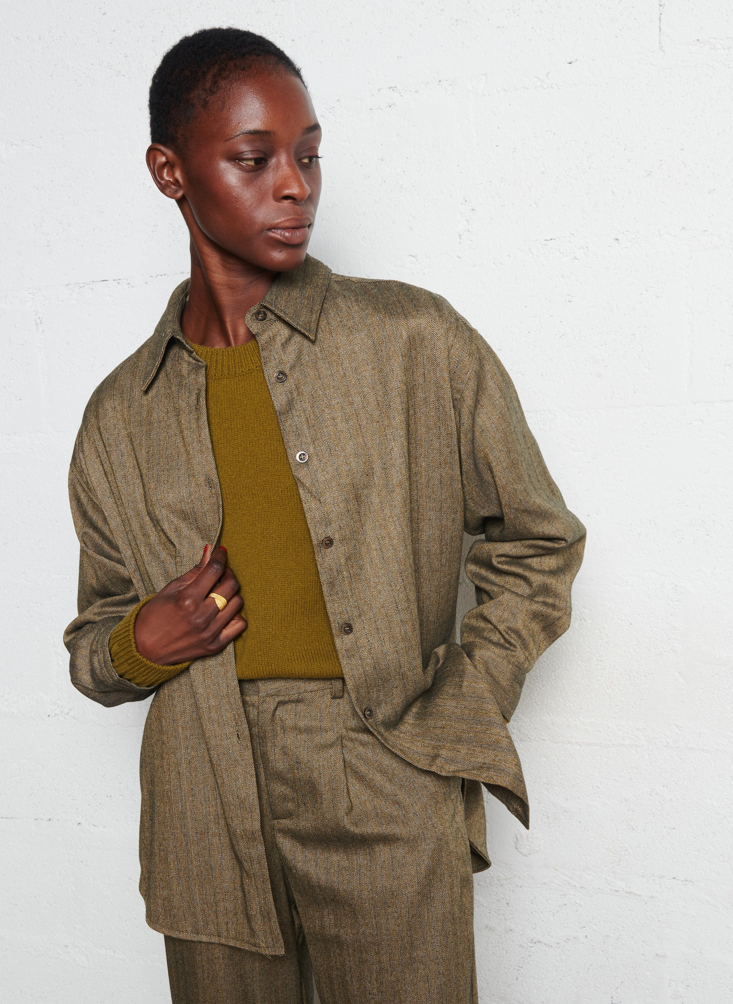 Chemise oversize col classique  SEE U SOON Beige