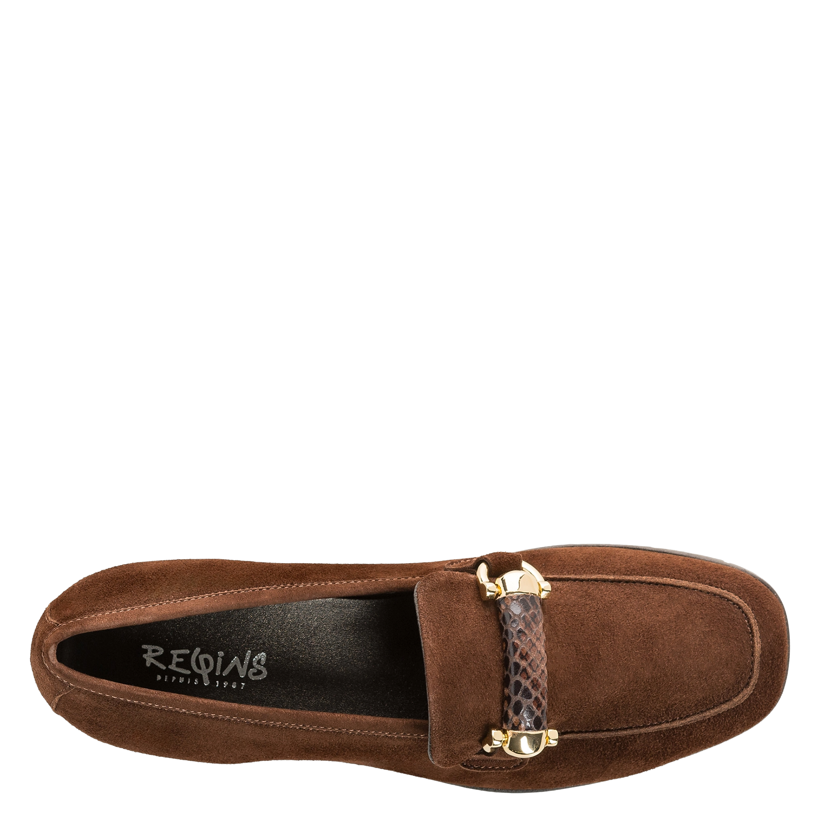 Leren loafers REQINS Bruin