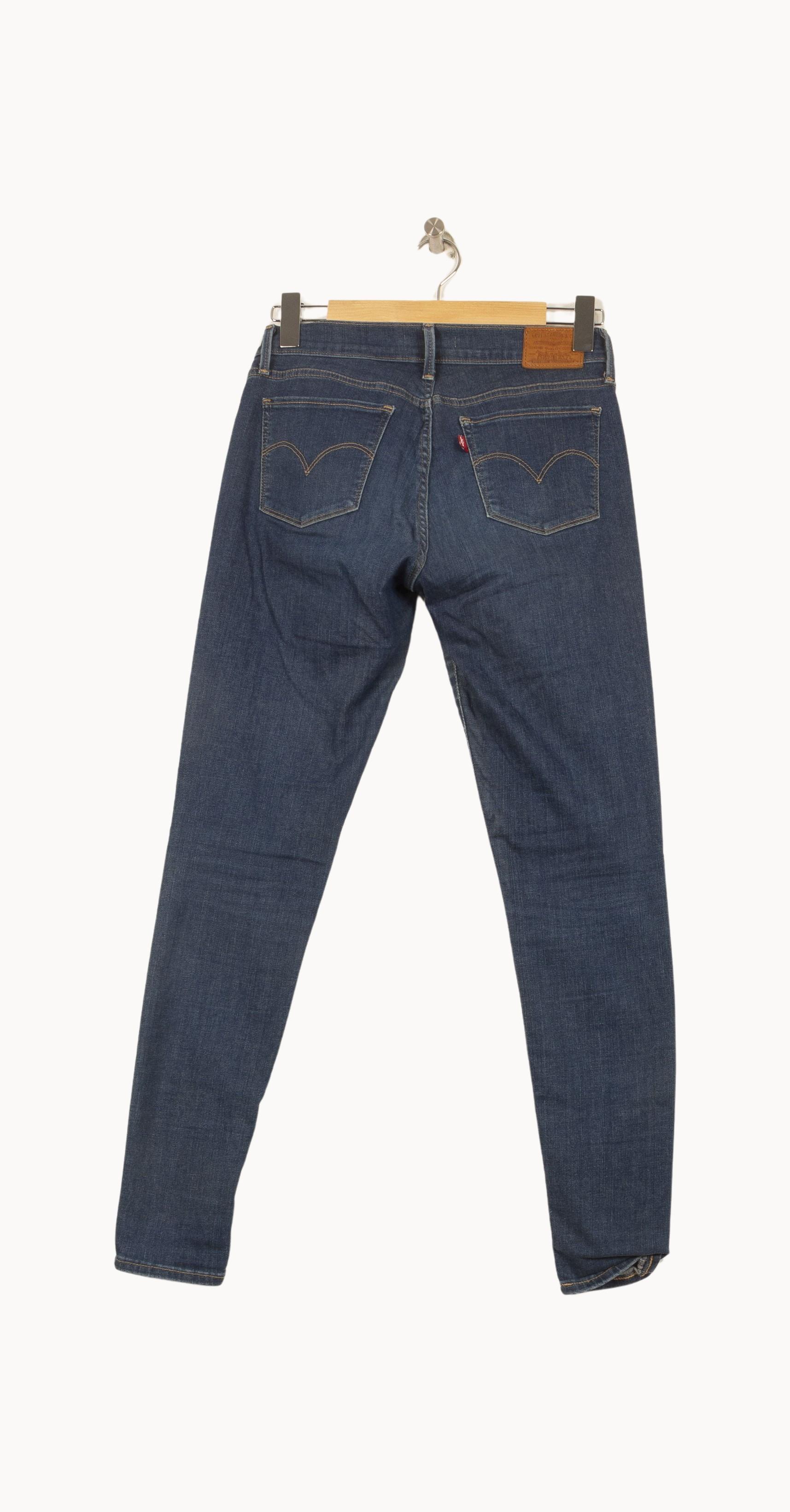 Cropped slim jeans with studs LEVI'S - Seconde main Blue