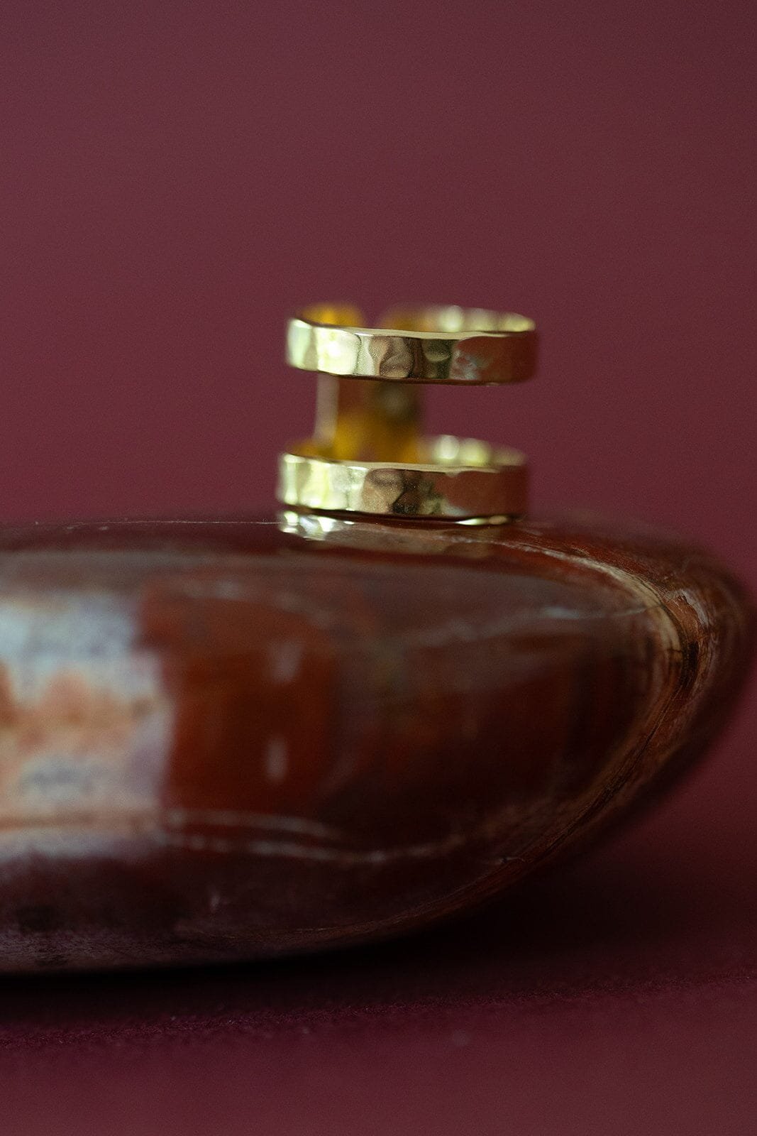 Hammered gold-plated ring MONSIEUR SIMONE Golden