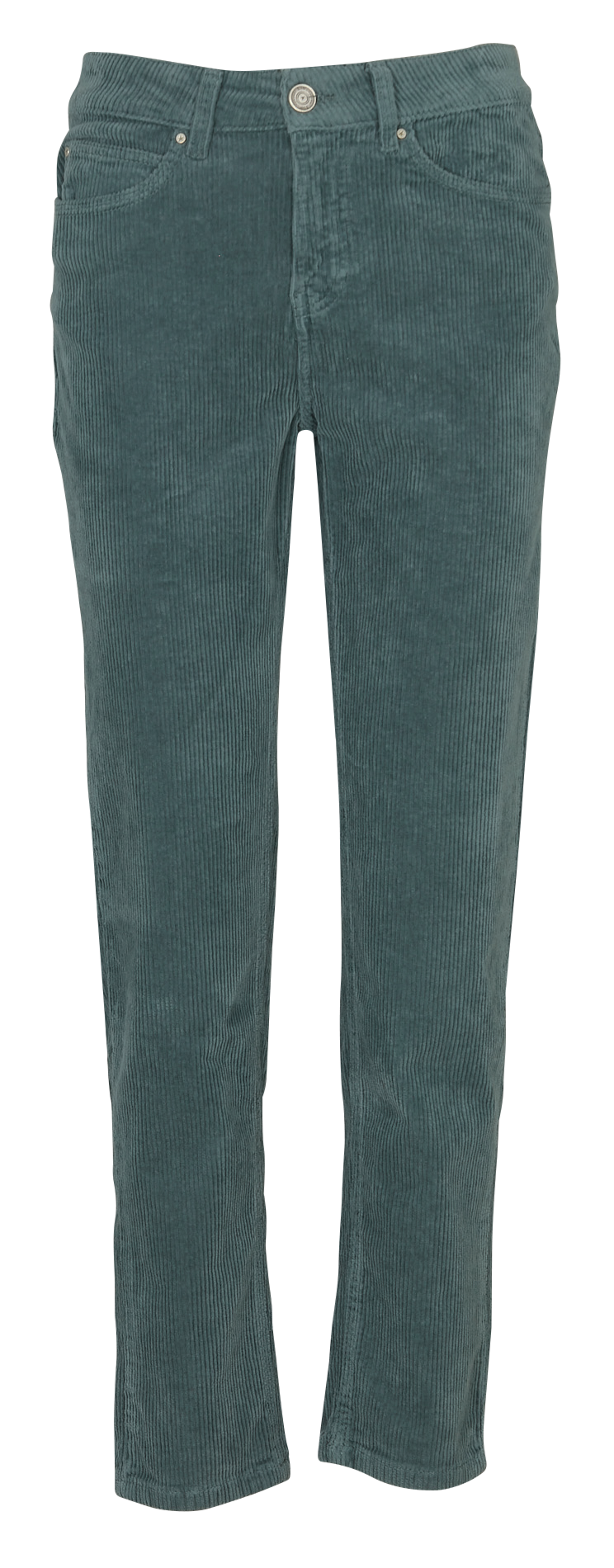 Pantalon droit velours côtelé en coton stretch  SUD EXPRESS Gris