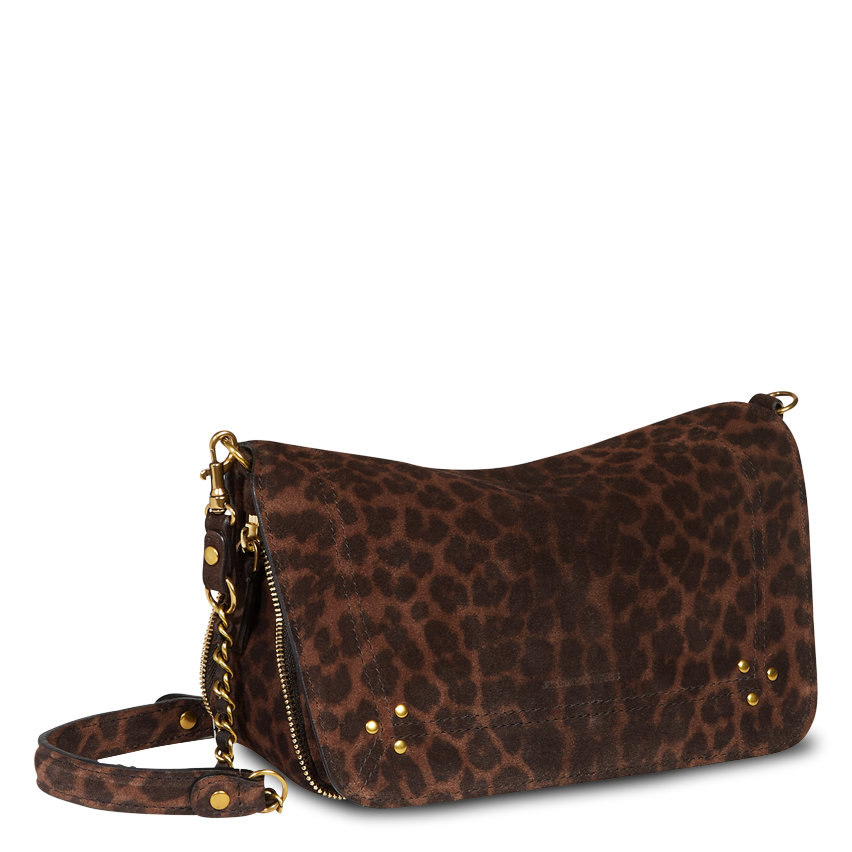 Printed shoulder bag in mixed leather JEROME DREYFUSS Multicolored