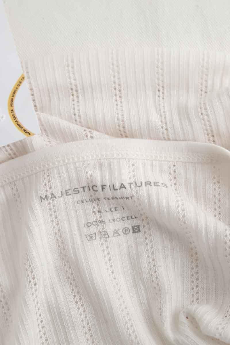 T-shirt MAJESTIC FILATURES - SECONDE MAIN White