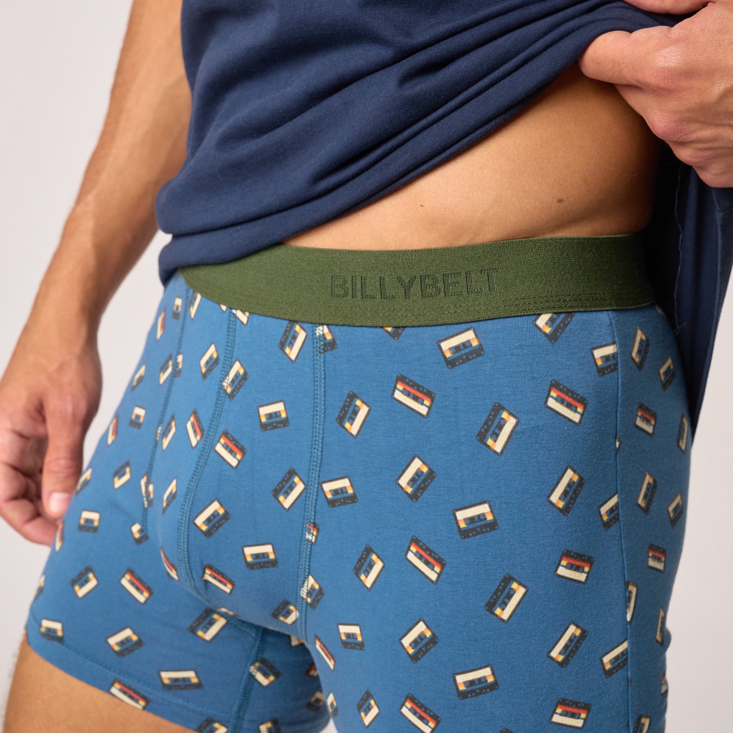 Organic cotton boxers BILLYBELT Blue
