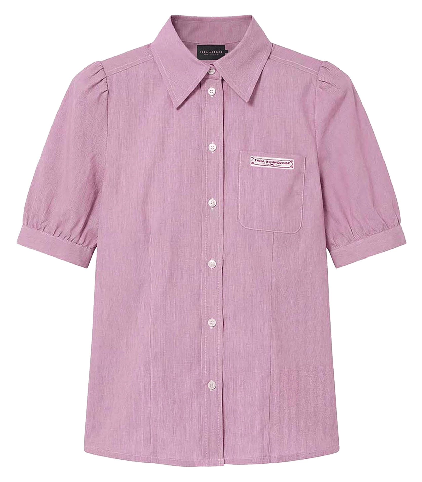 Chemise manches bouffantes rayée TARA JARMON Rouge