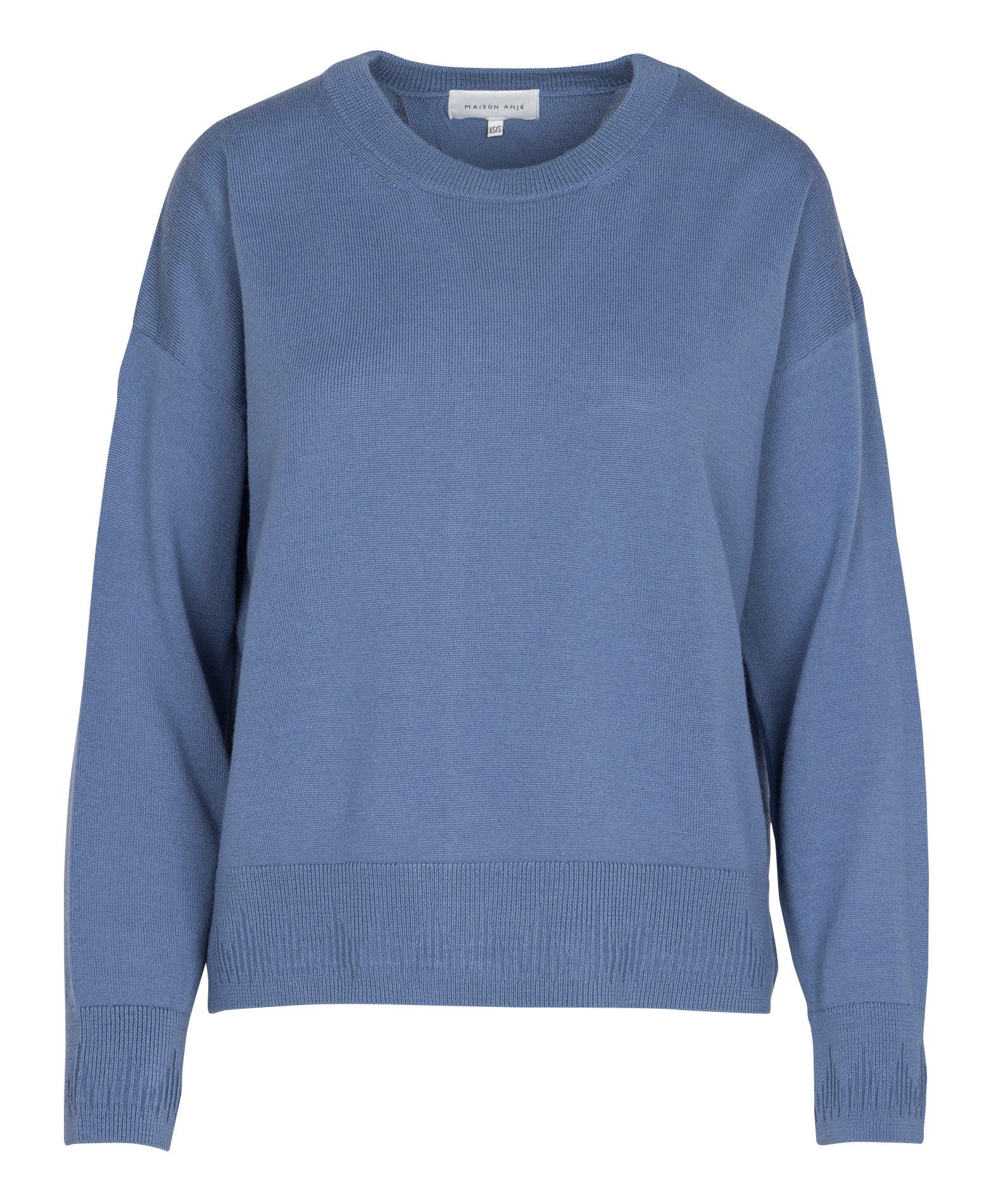 Pull ample col rond ouverture dos en laine MAISON ANJE