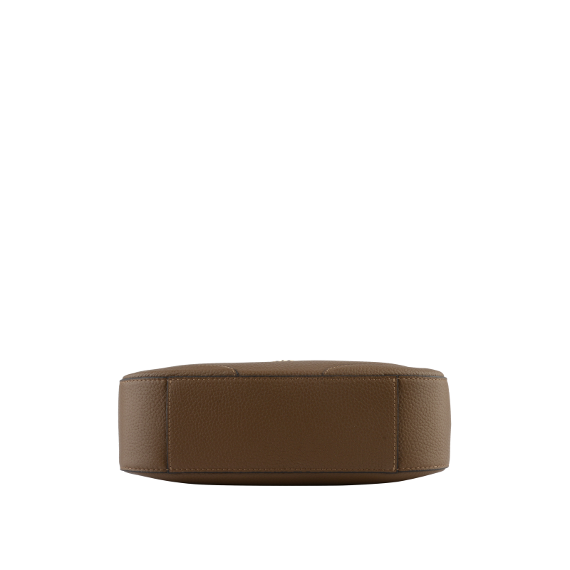 Crossbody bag in cowhide leather Brown