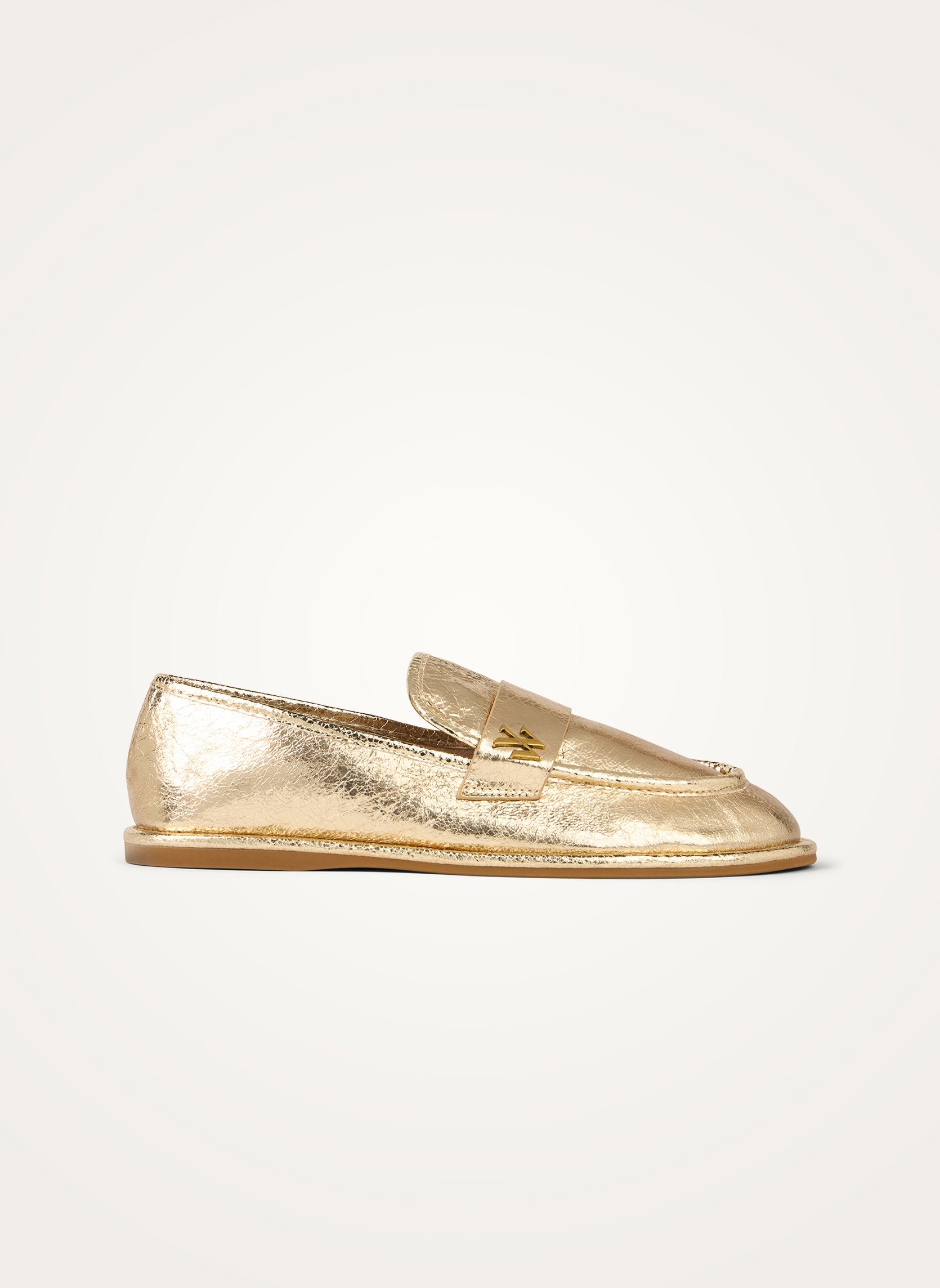 Mocassins plats en cuir VANESSA WU Doré