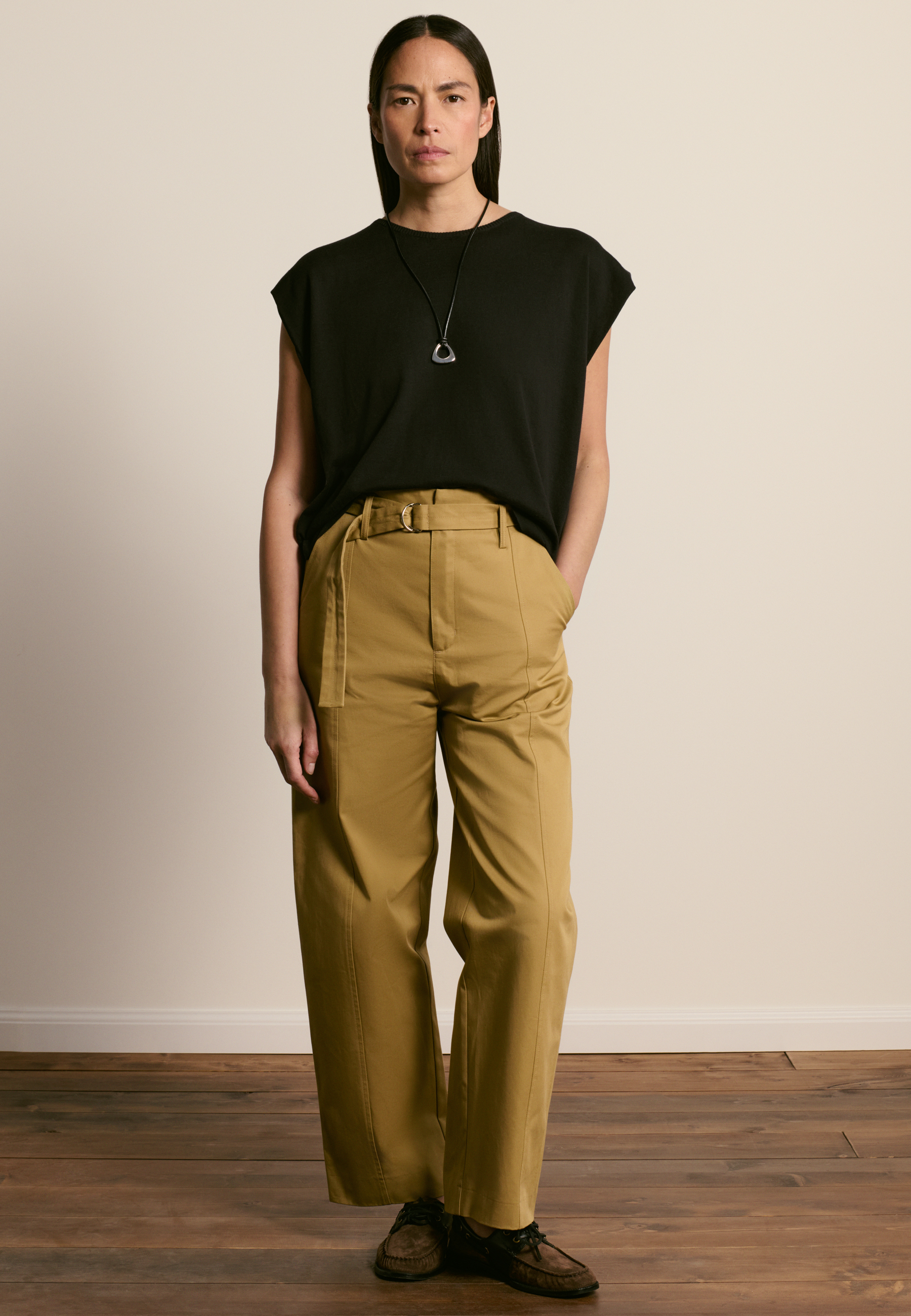 T-shirt en coton biologique MAISON MONTAGUT Noir