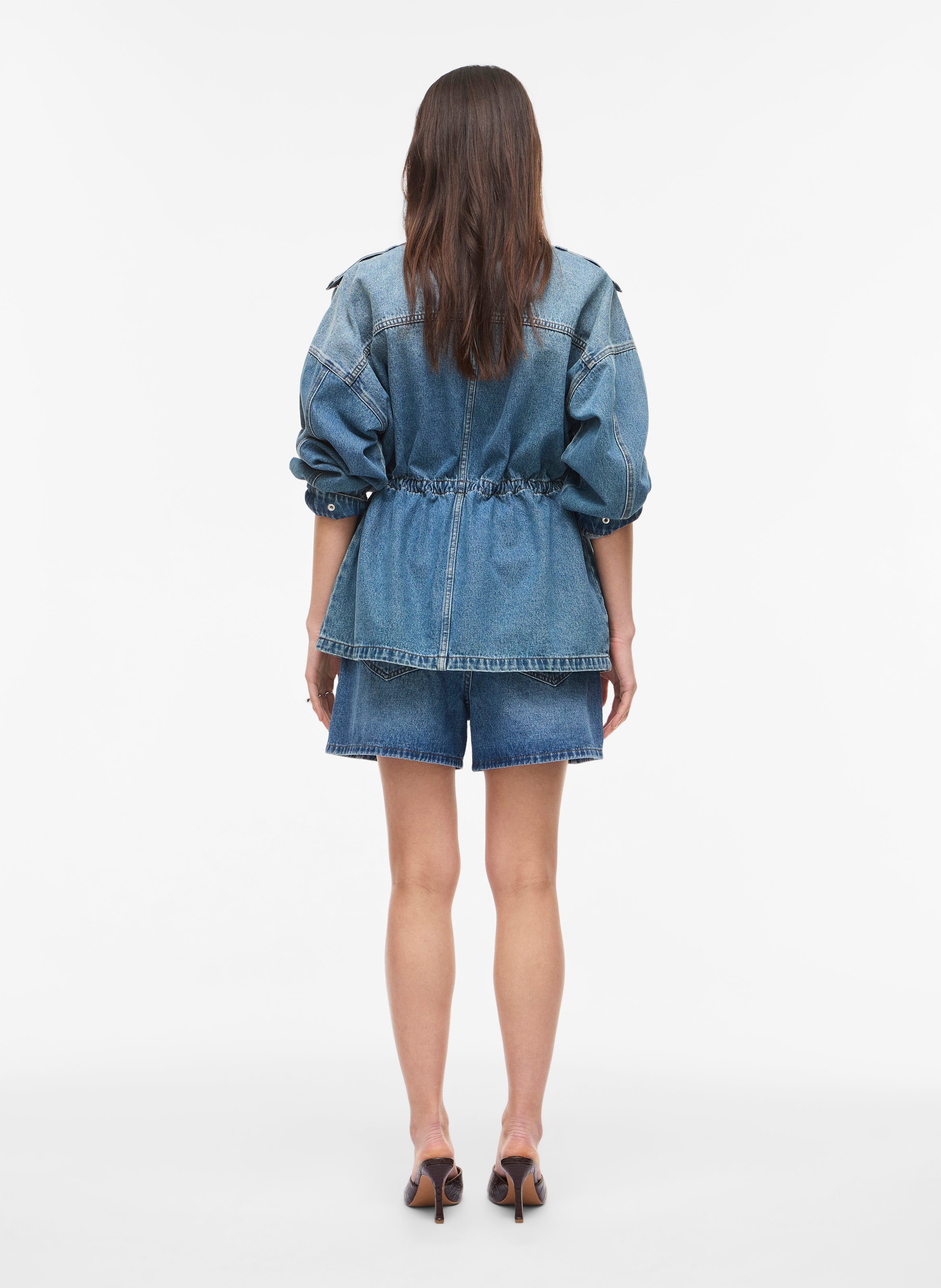 Denim-Shorts ROUGE EDIT Blau