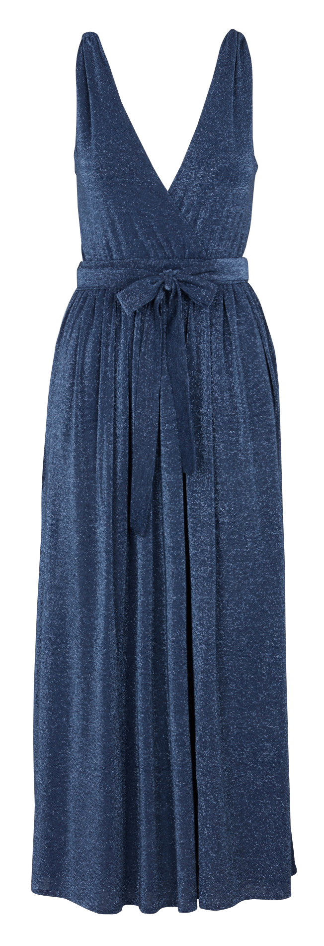 Long V-neck dress MOMONI Blue