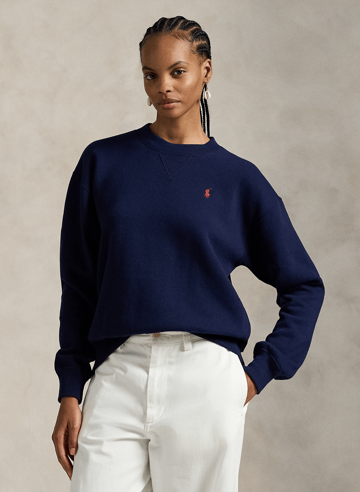 Rundhals-Sweatshirt aus Baumwoll-Mix POLO RALPH LAUREN