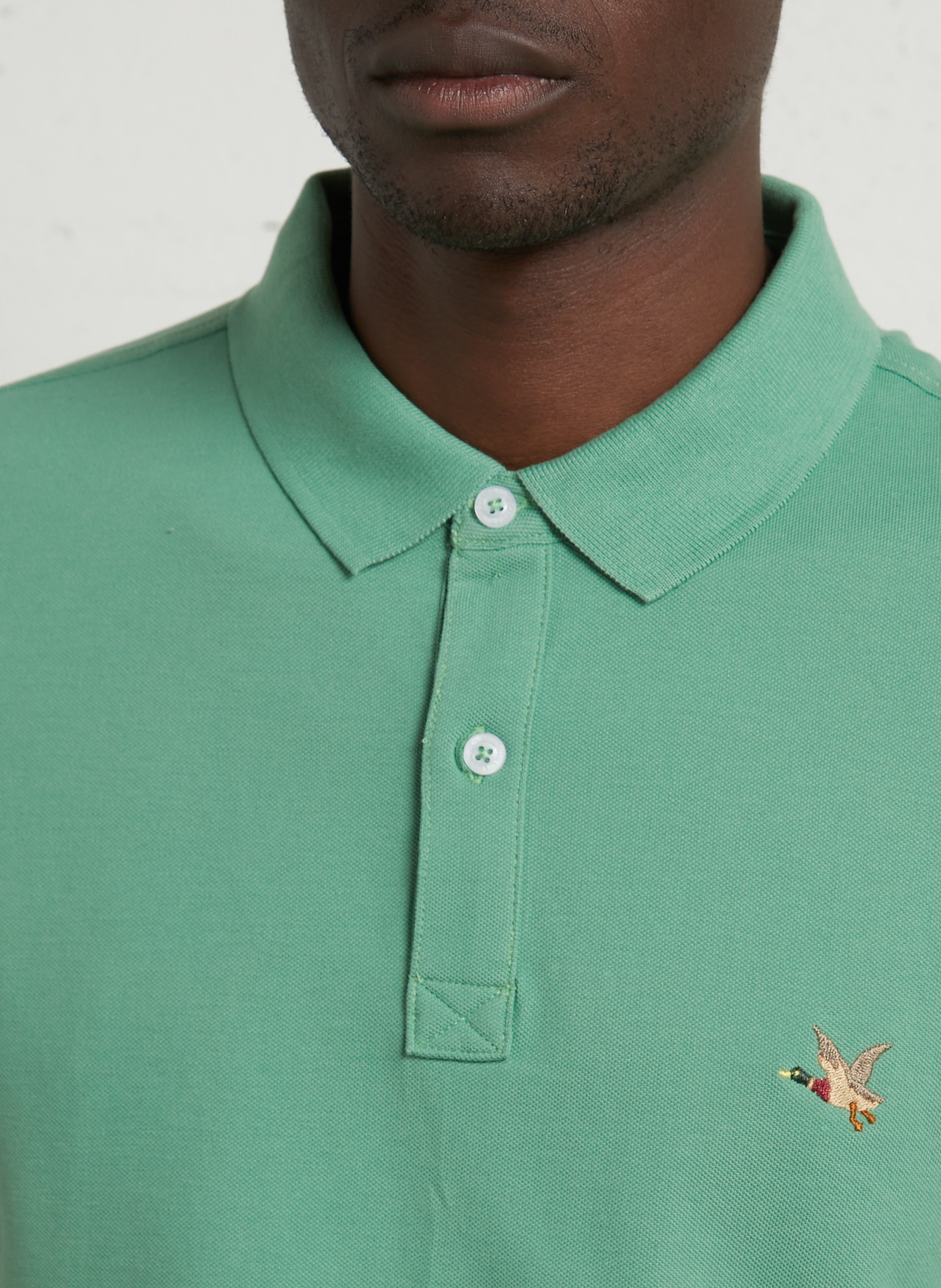 Polo manches courtes en coton bio CHEVIGNON Vert