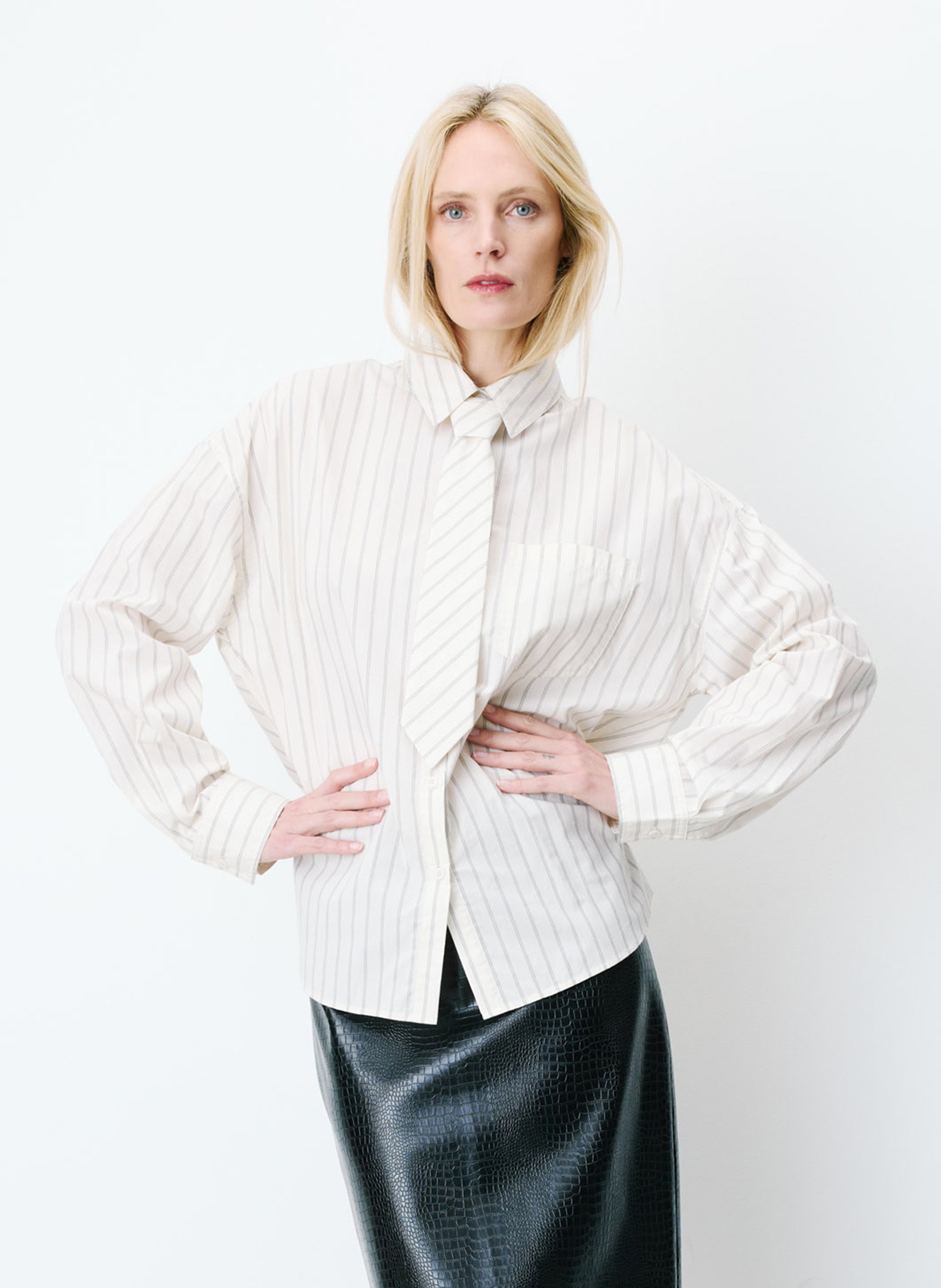 Oversized cotton shirt GRACE ET MILA White