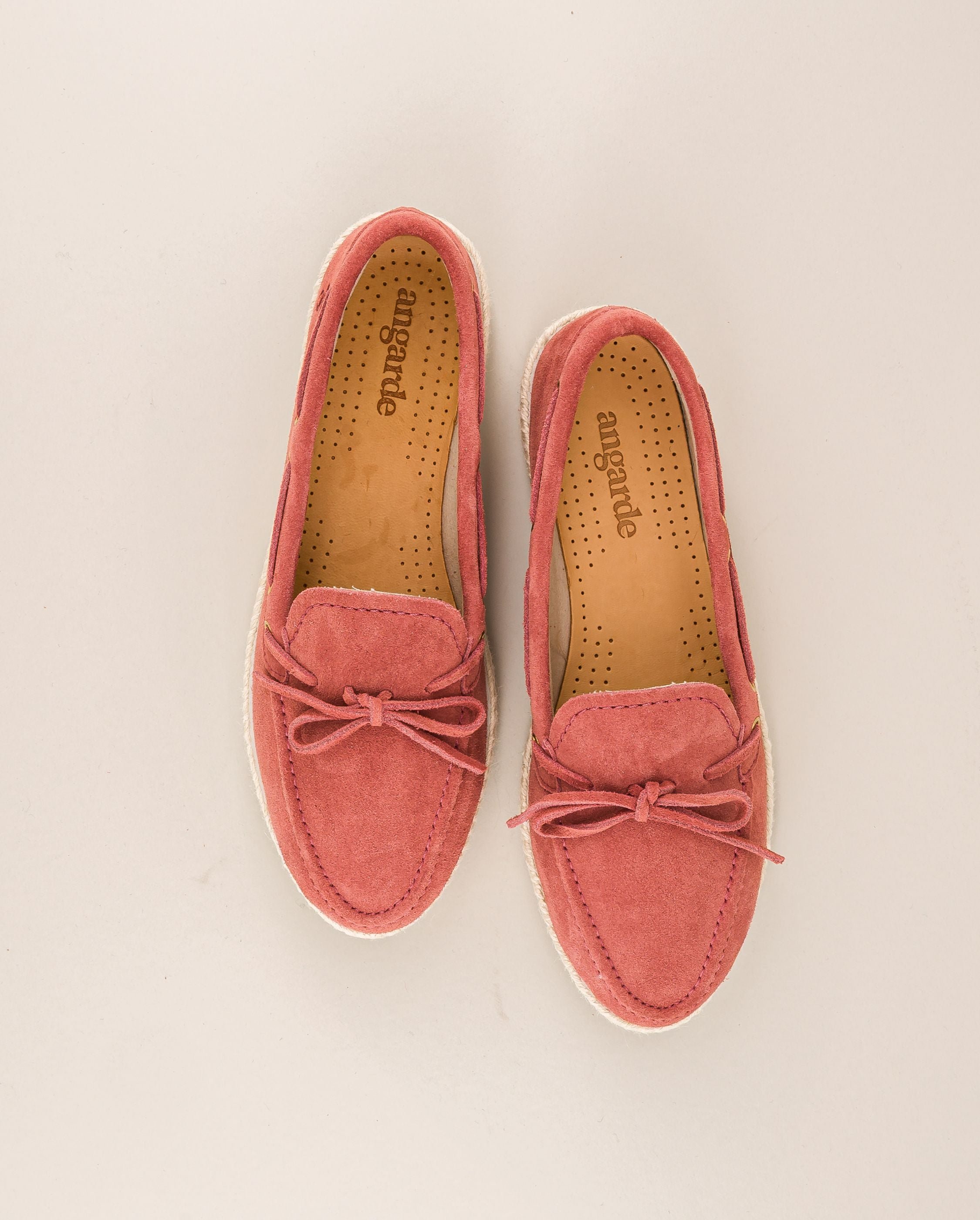Betty women's terracotta leather boat shoe ANGARDE Brown