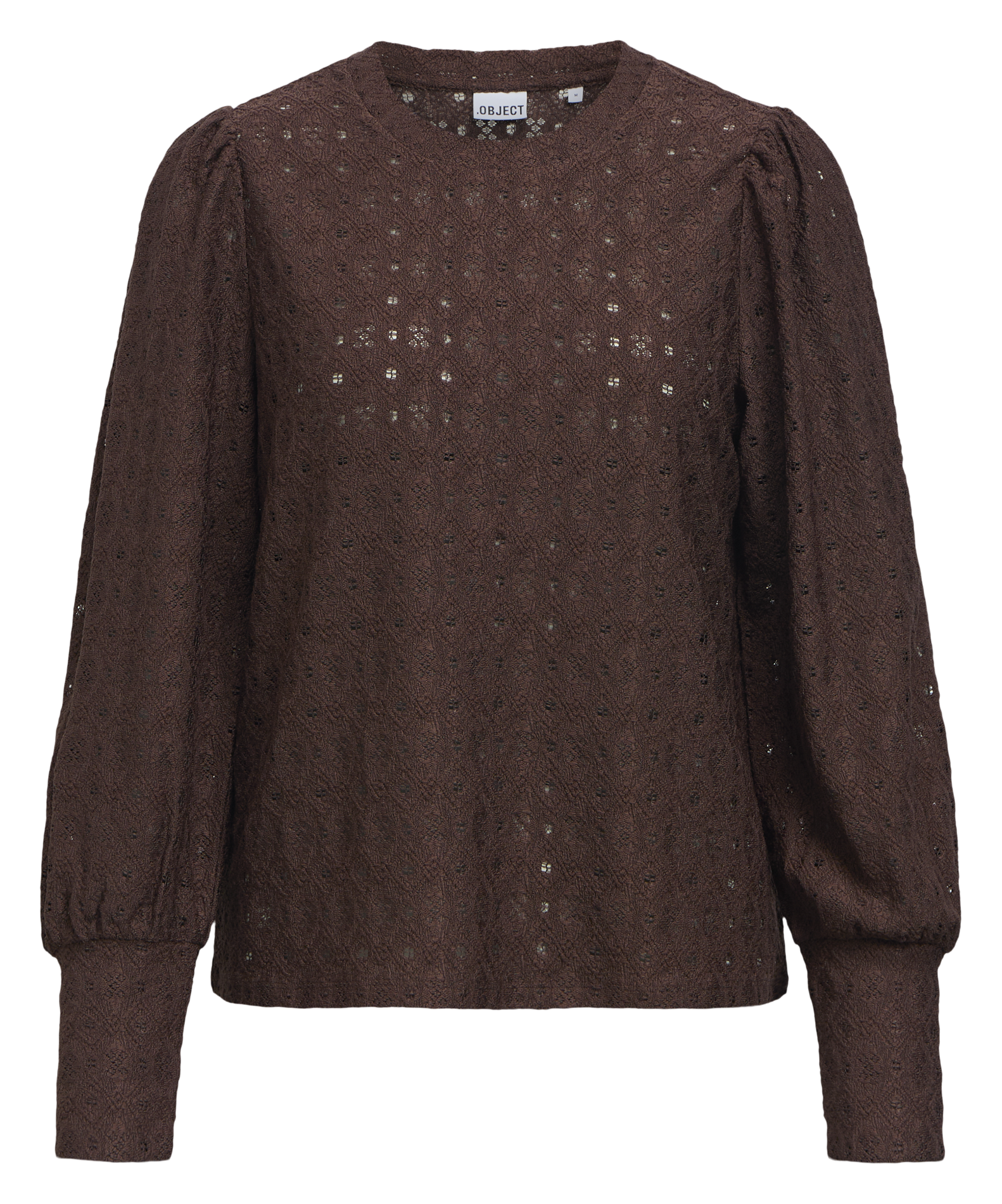 Top oversize col rond OBJECT Marron