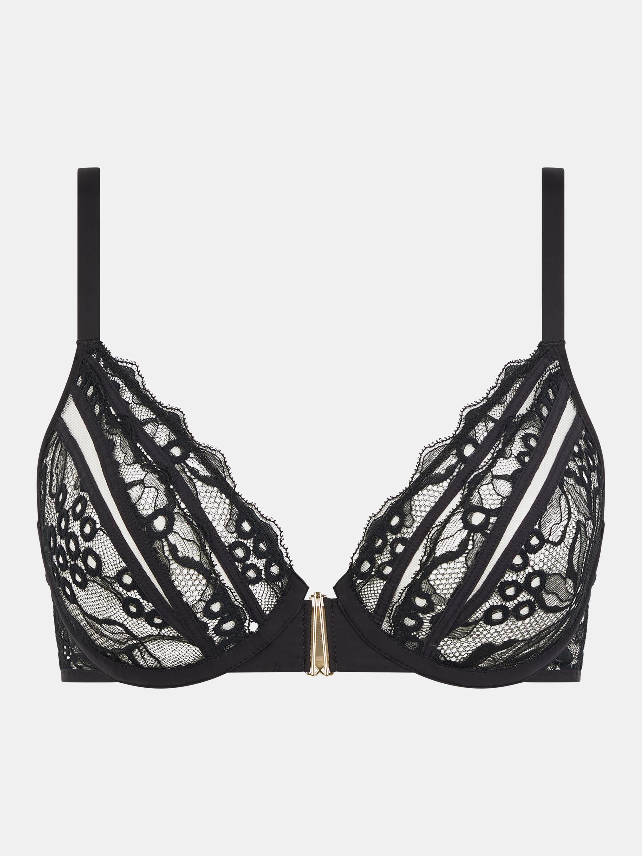 Underwire Embroidered Bra CHANTELLE X Black
