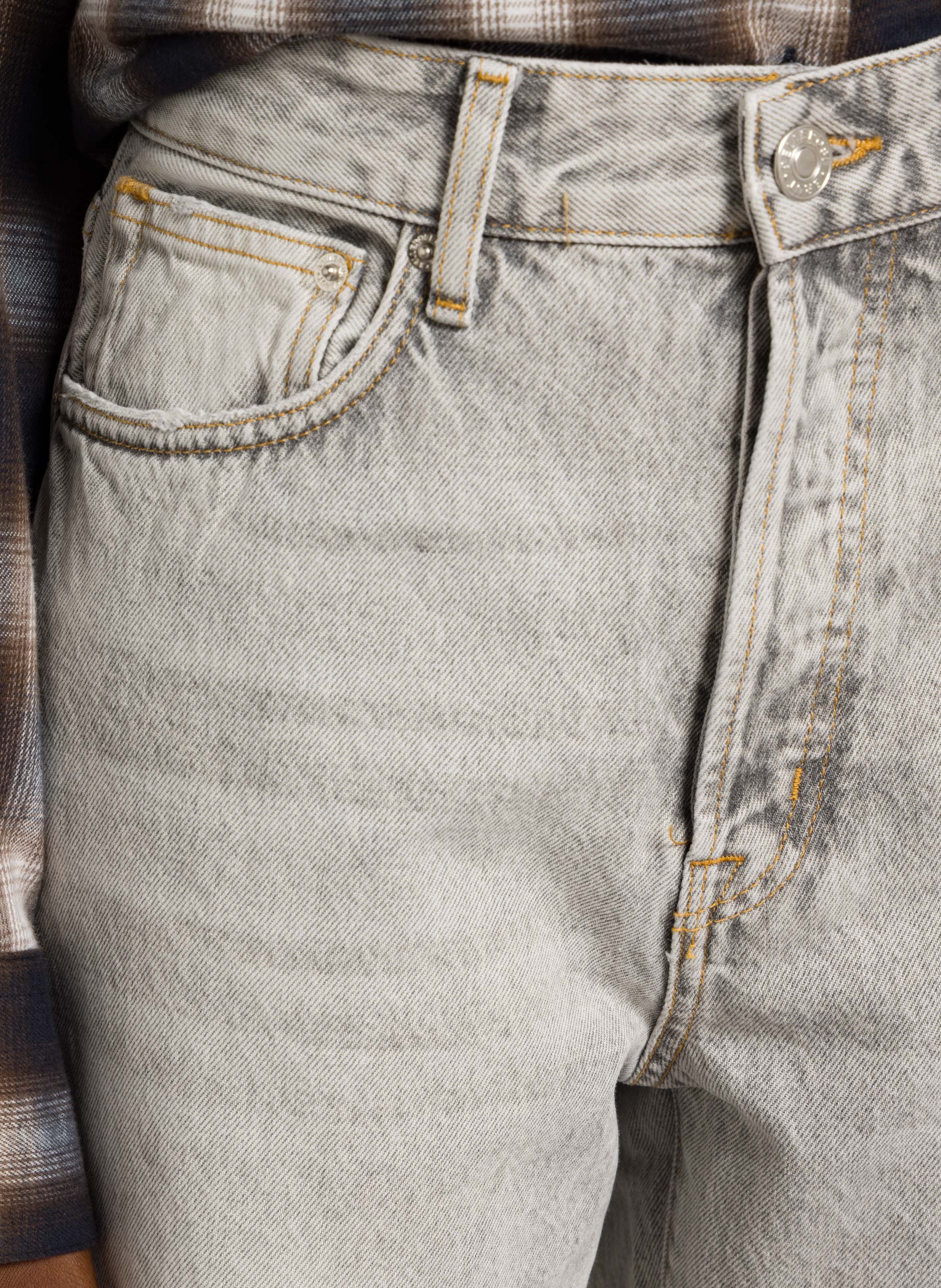 Jean large en coton BELLEROSE Gris