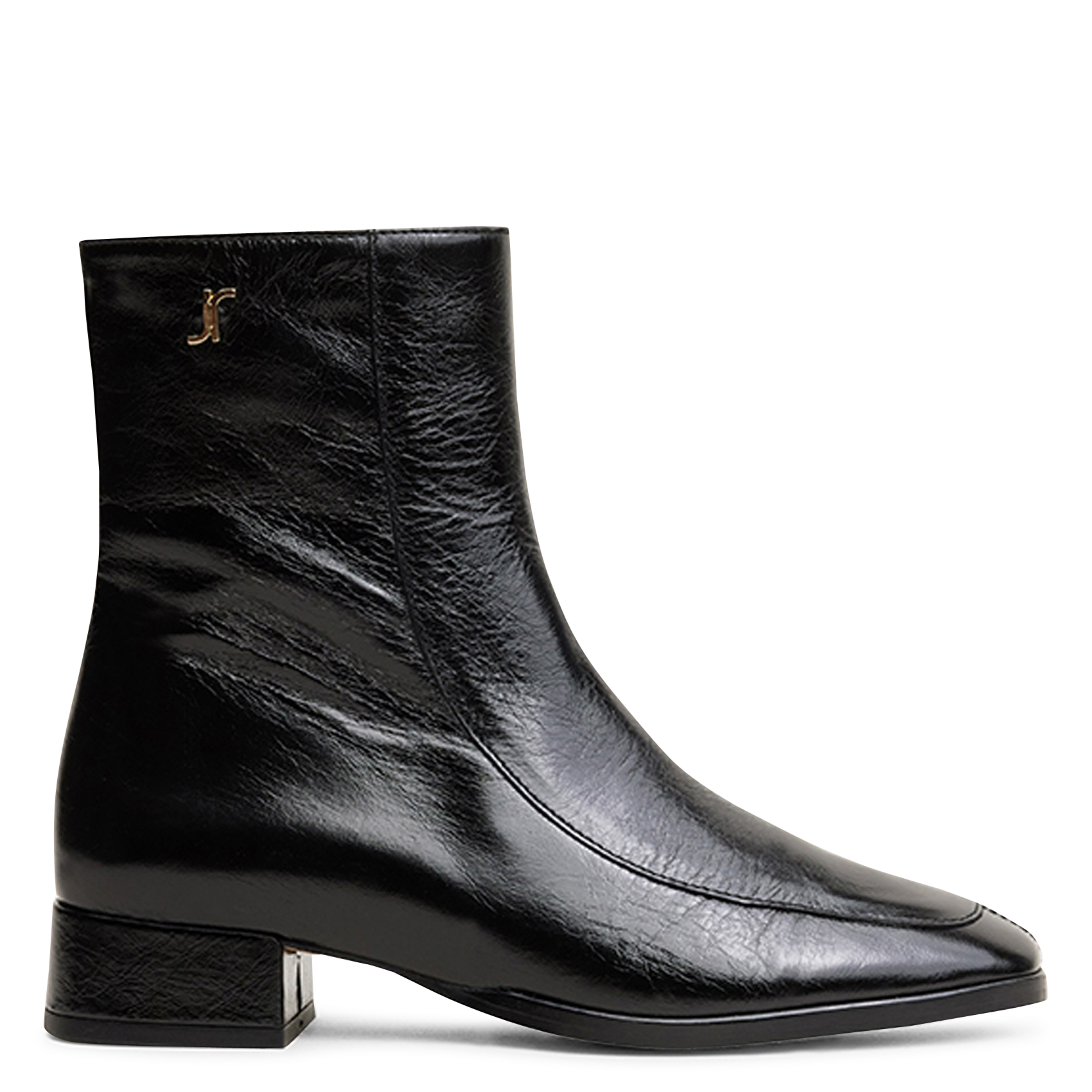 Stiefeletten aus Vintage-Leder JONAK Schwarz