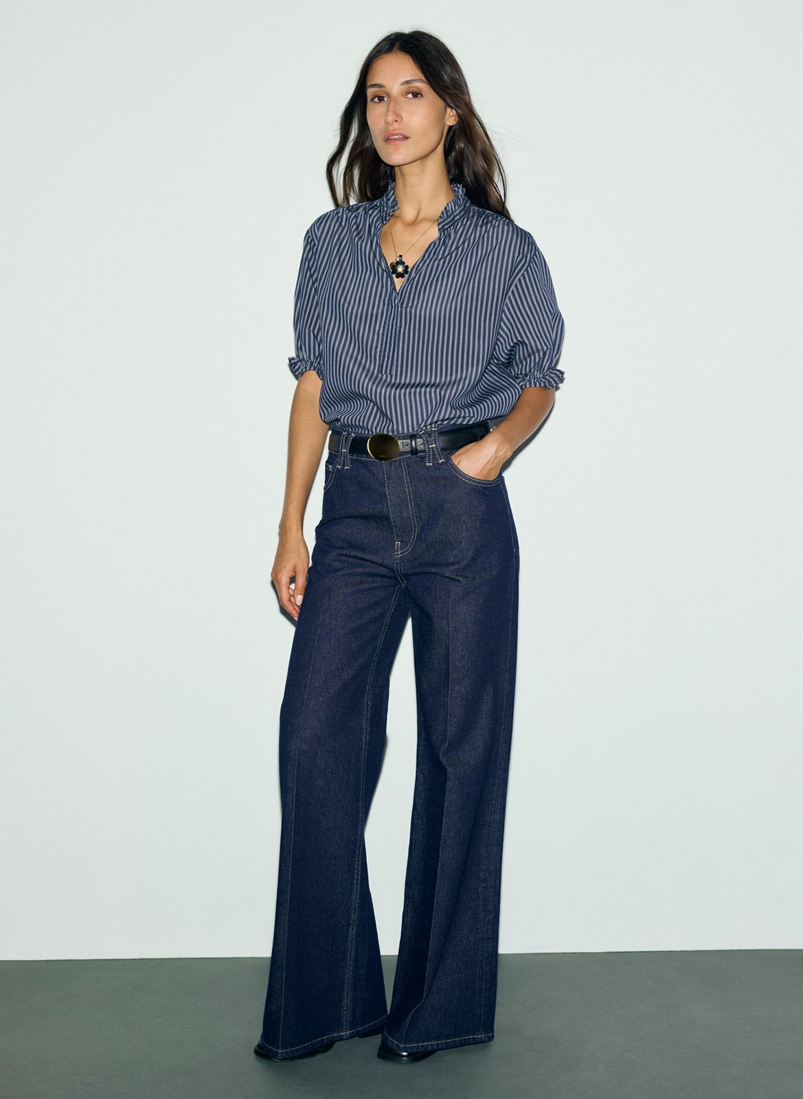 Striped straight top GERARD DAREL Blue