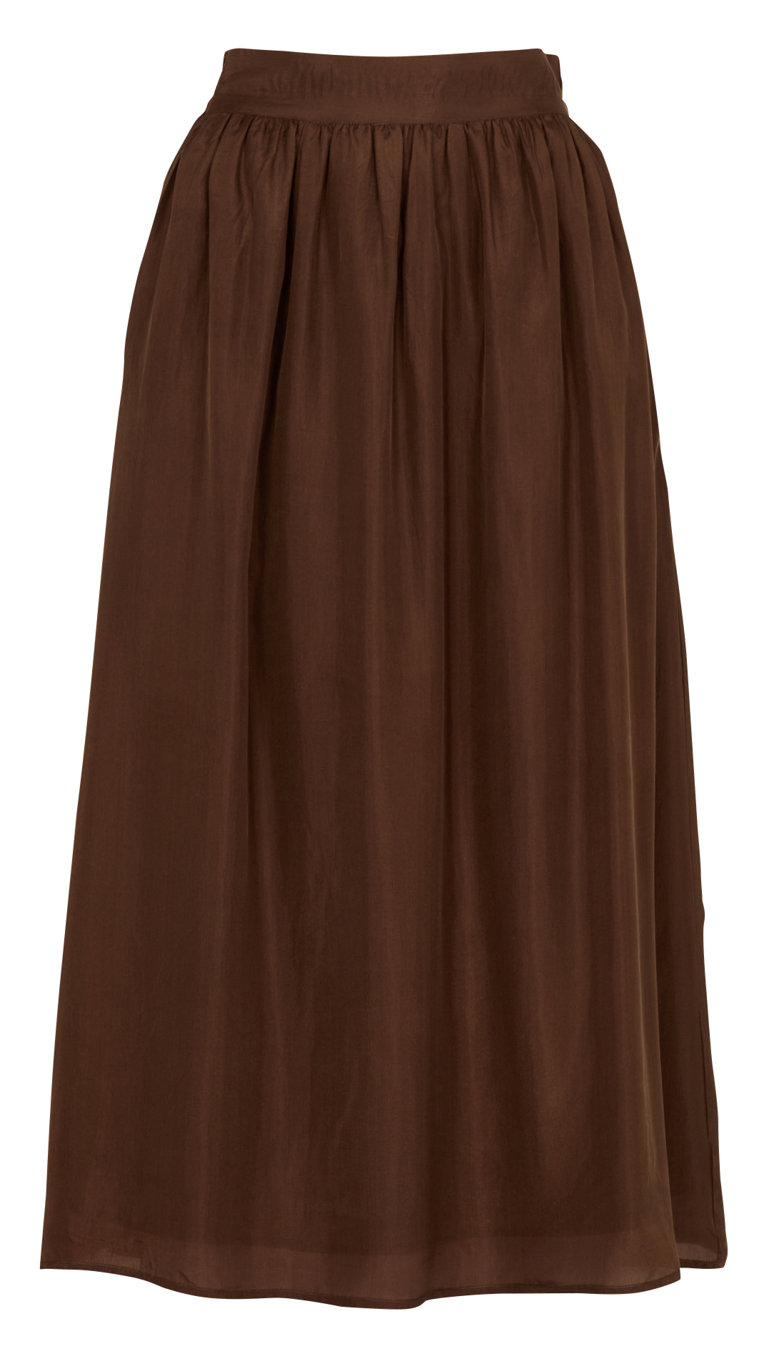 Langer Baumwollrock mit Print BELLEPIECE Braun