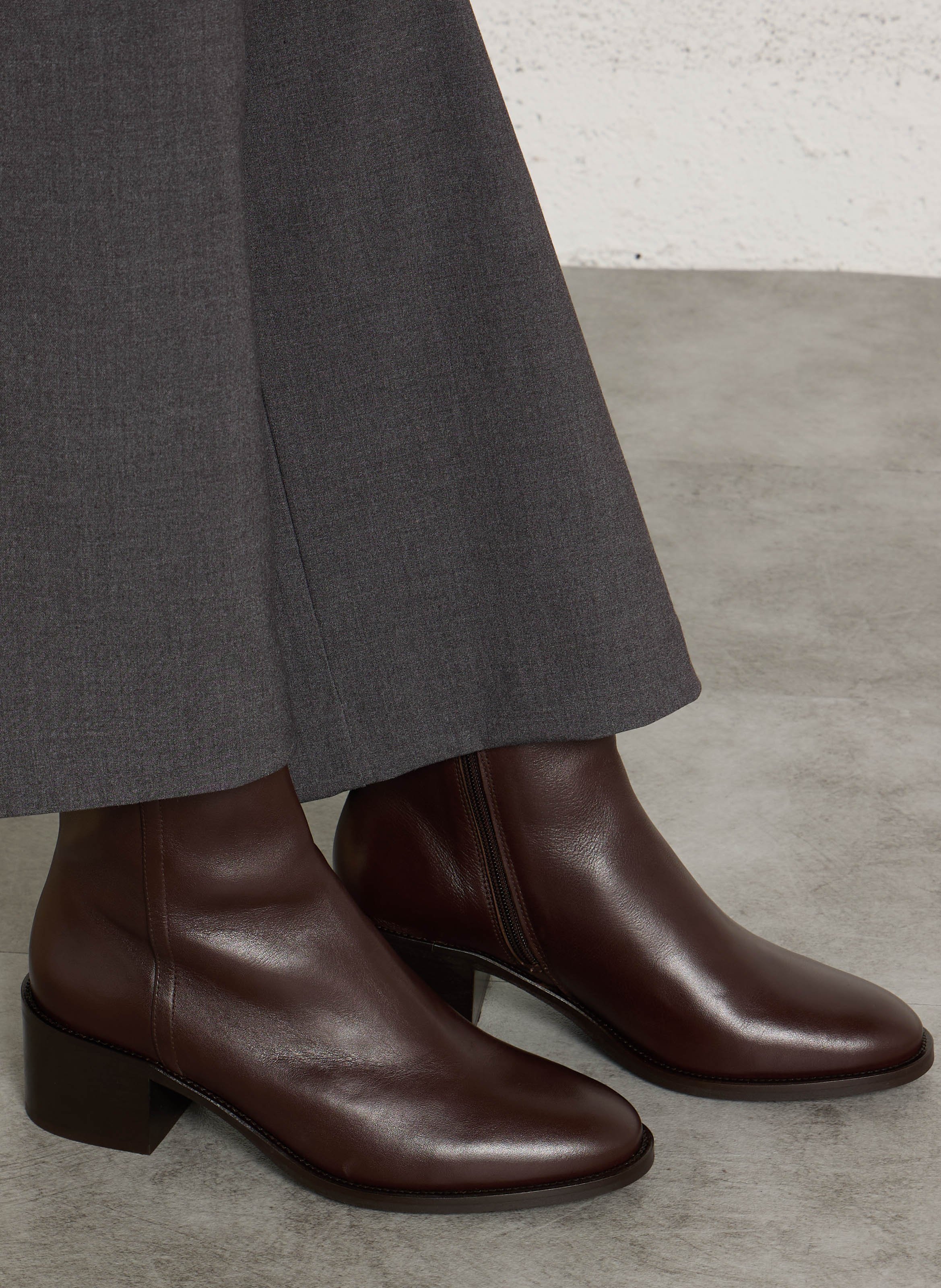 Lederstiefeletten MELLOW YELLOW Braun