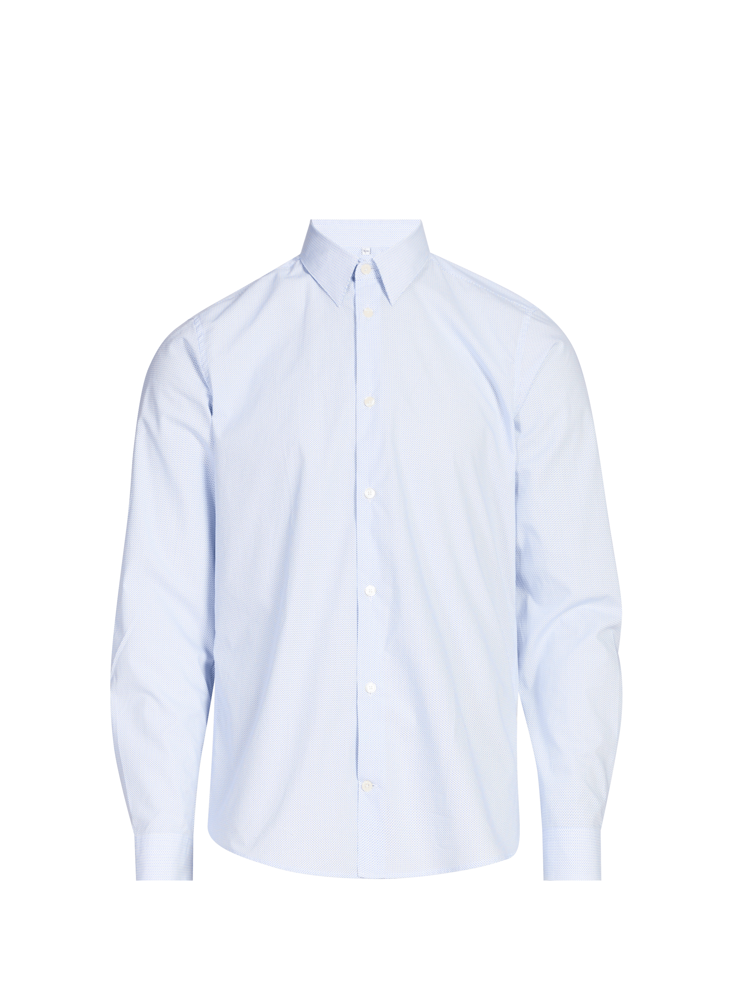 Straight-cut cotton shirt AU PRINTEMPS PARIS Blue