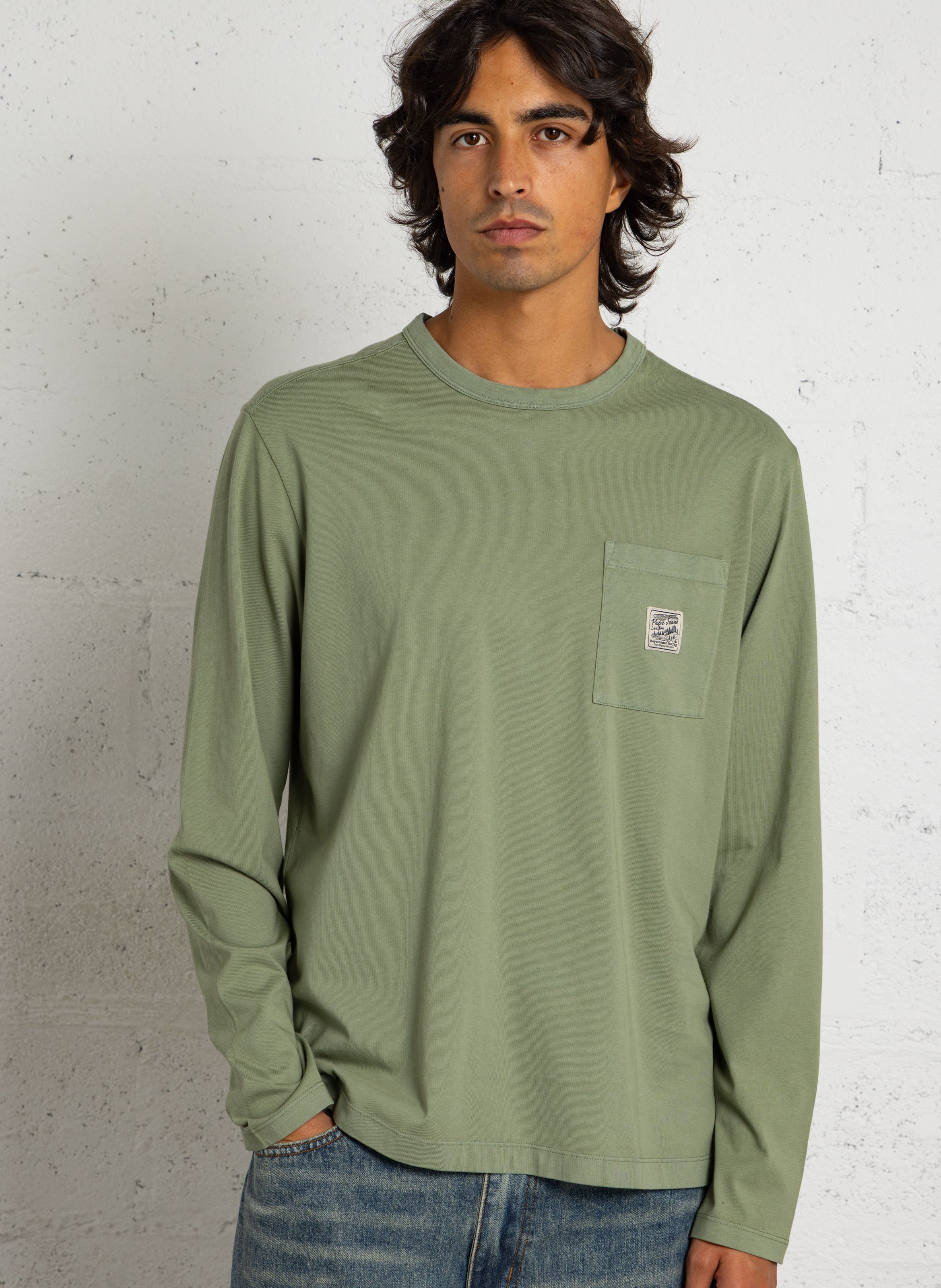 Gerade geschnittenes Rundhals-T-Shirt aus Baumwolle PEPE JEANS