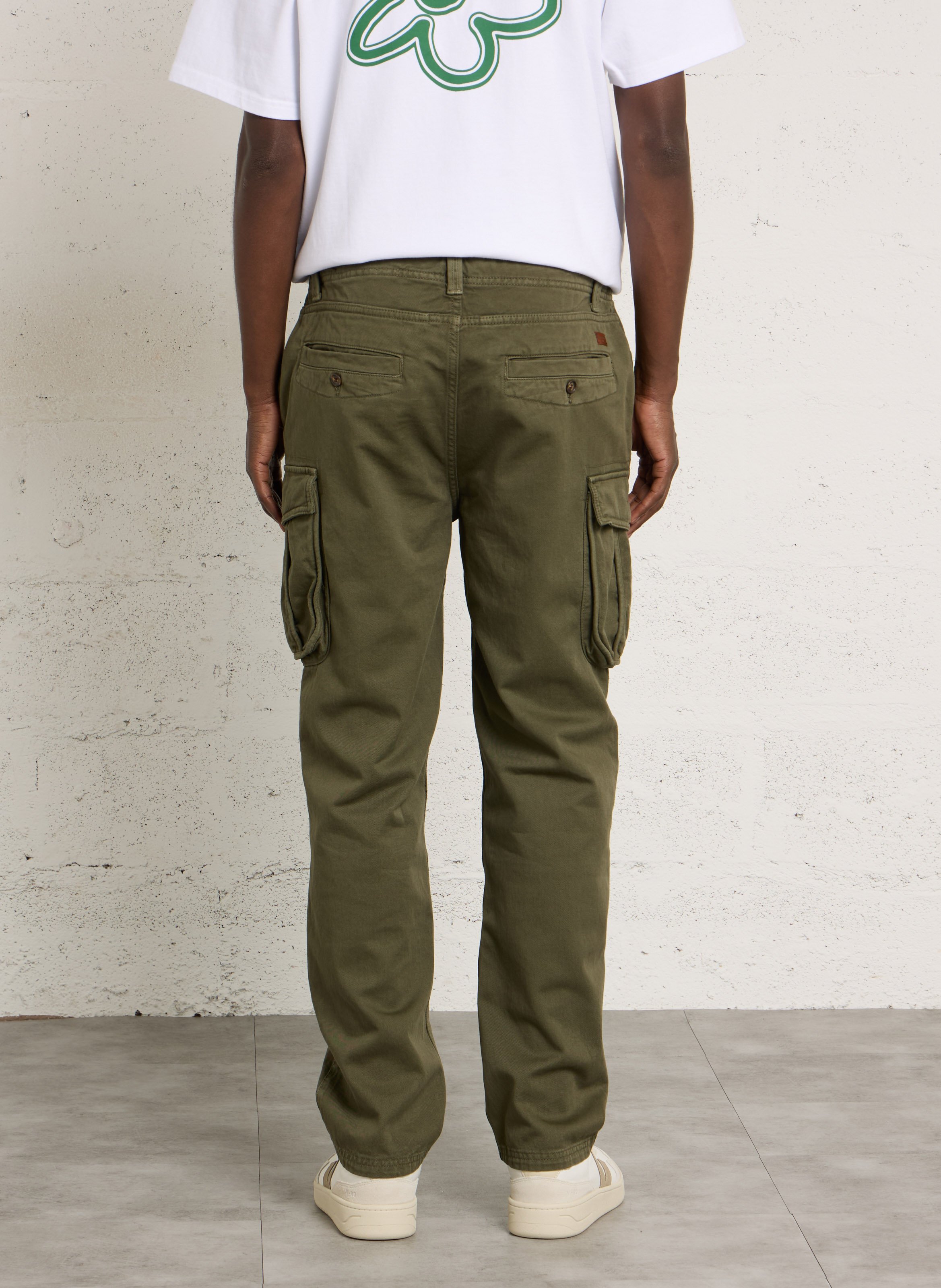 Straight-fit jeans van katoenmix CHEVIGNON Kaki