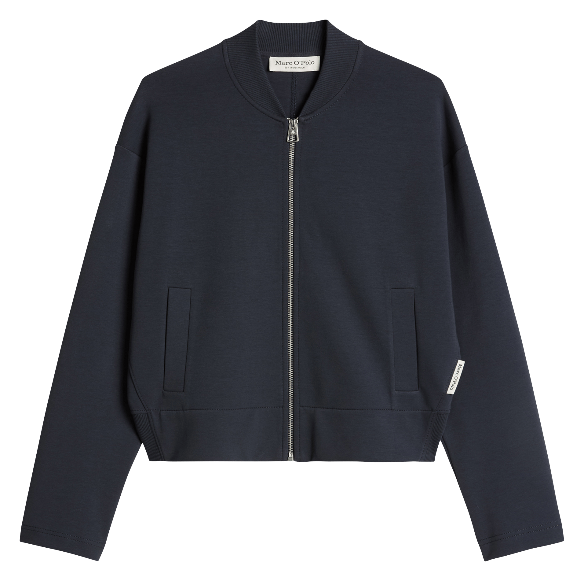 Effen recht jasje met kraag van ribfluweel | Blauw MARC O'POLO Dames