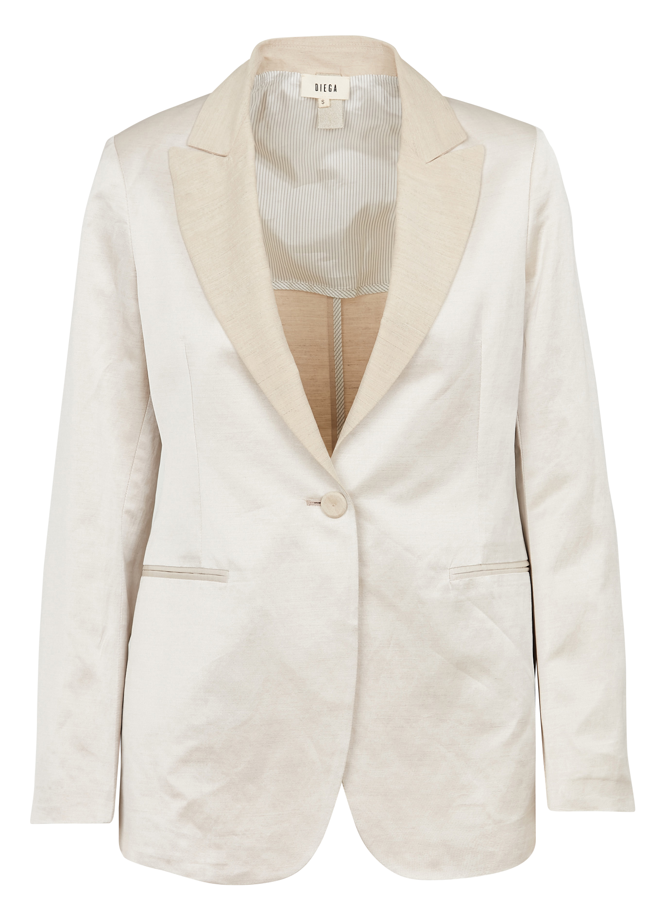 Veste de tailleur satinée  DIEGA Beige