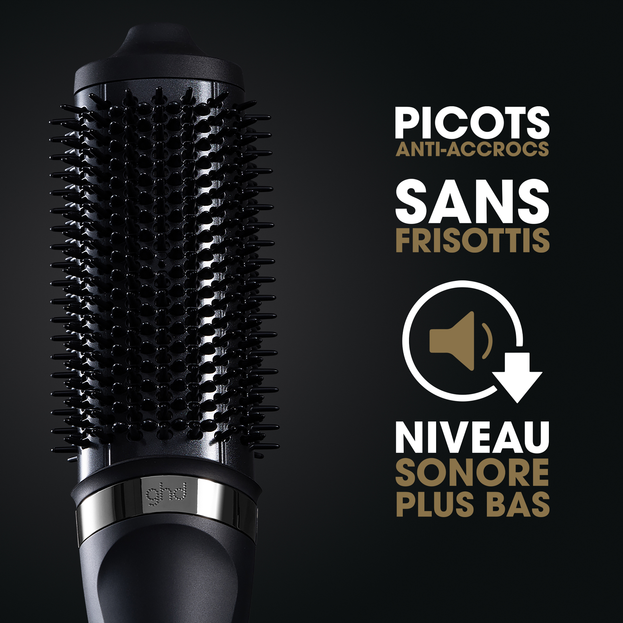 ghd Duet Blowdry 2-in-1 Styling Brush GHD Noir