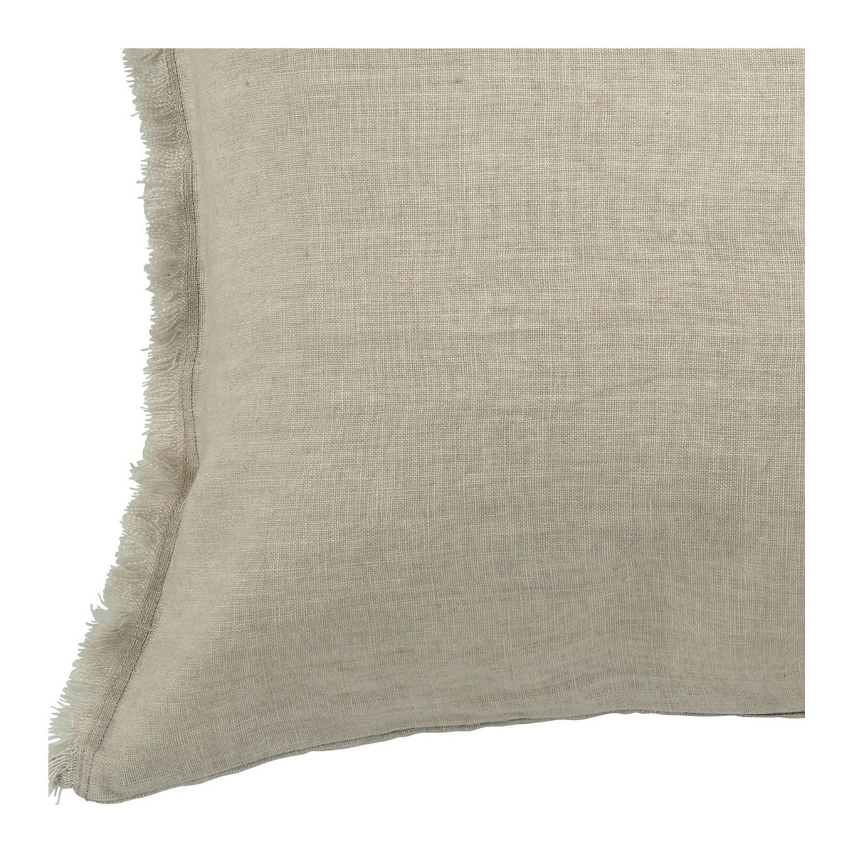 Chloé washed linen cushion cover - Celadon - 50 x 50 cm BLANC D'IVOIRE Beige