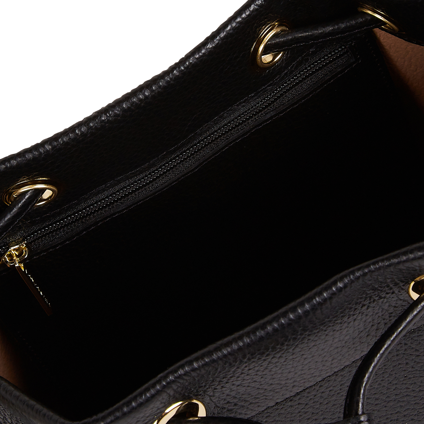 Lederen schoudertas met korrelige afwerking LANCASTER PARIS Zwart