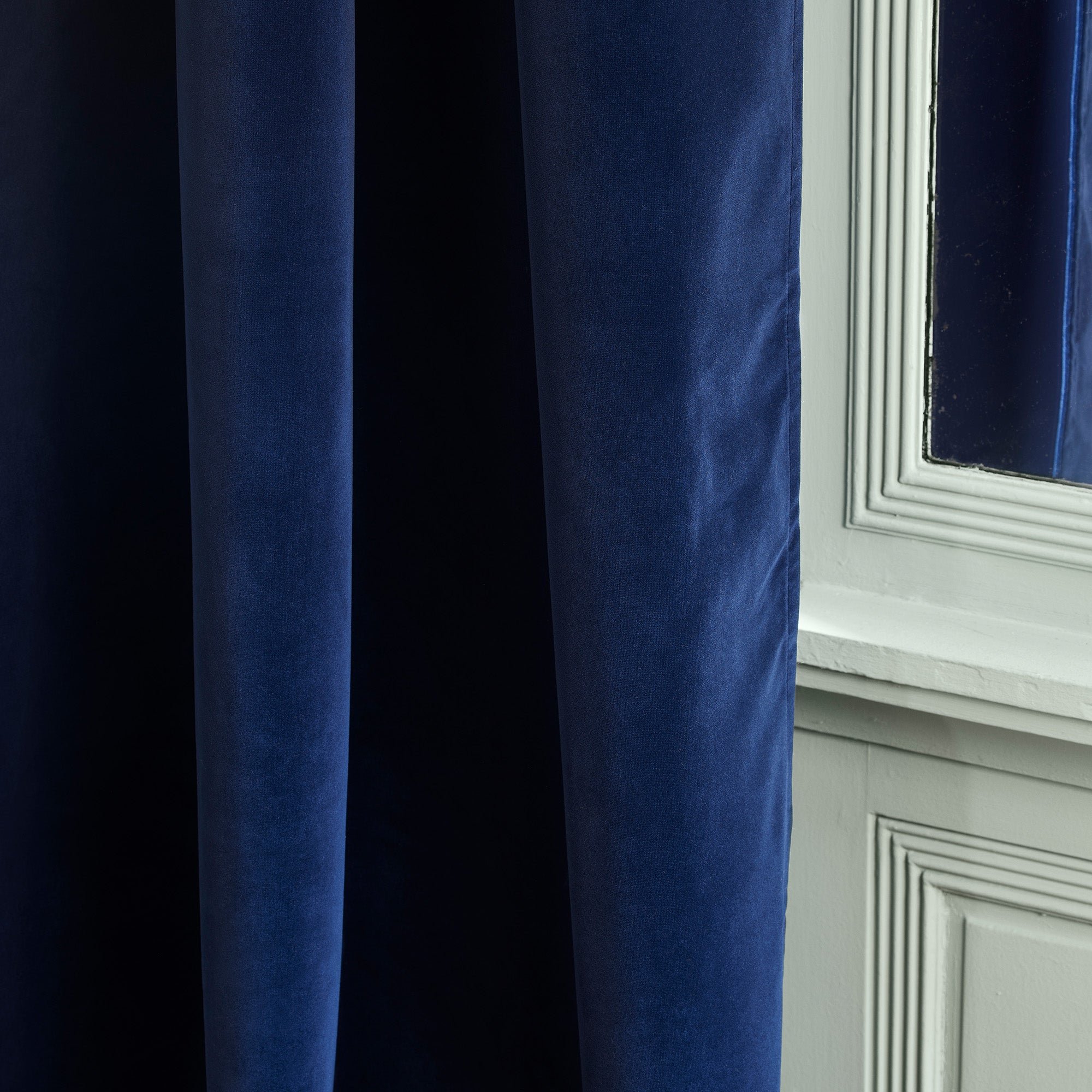 AQUARELA - Curtain with golden eyelets MADURA Blue