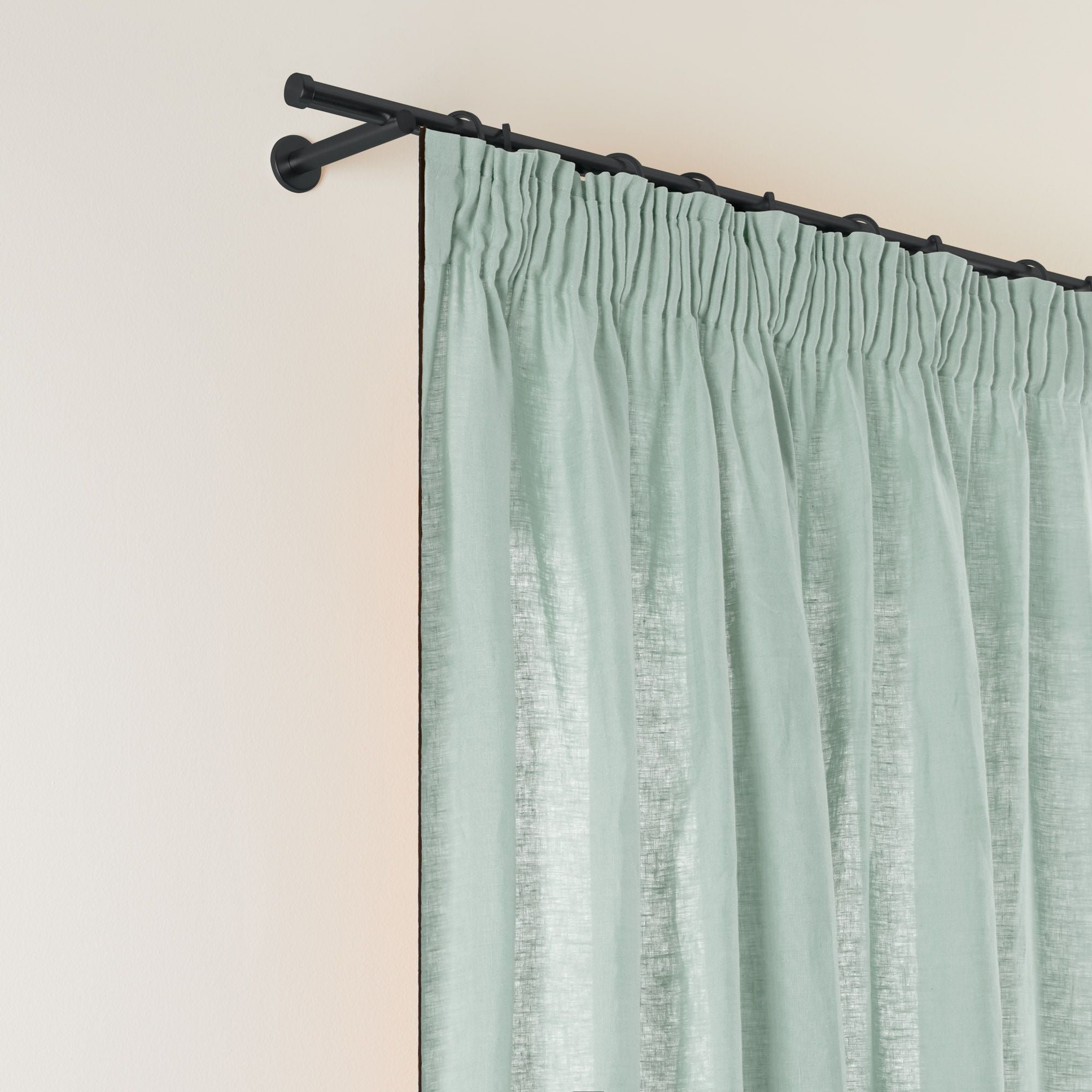 Curtain with gathering tape MADURA Green