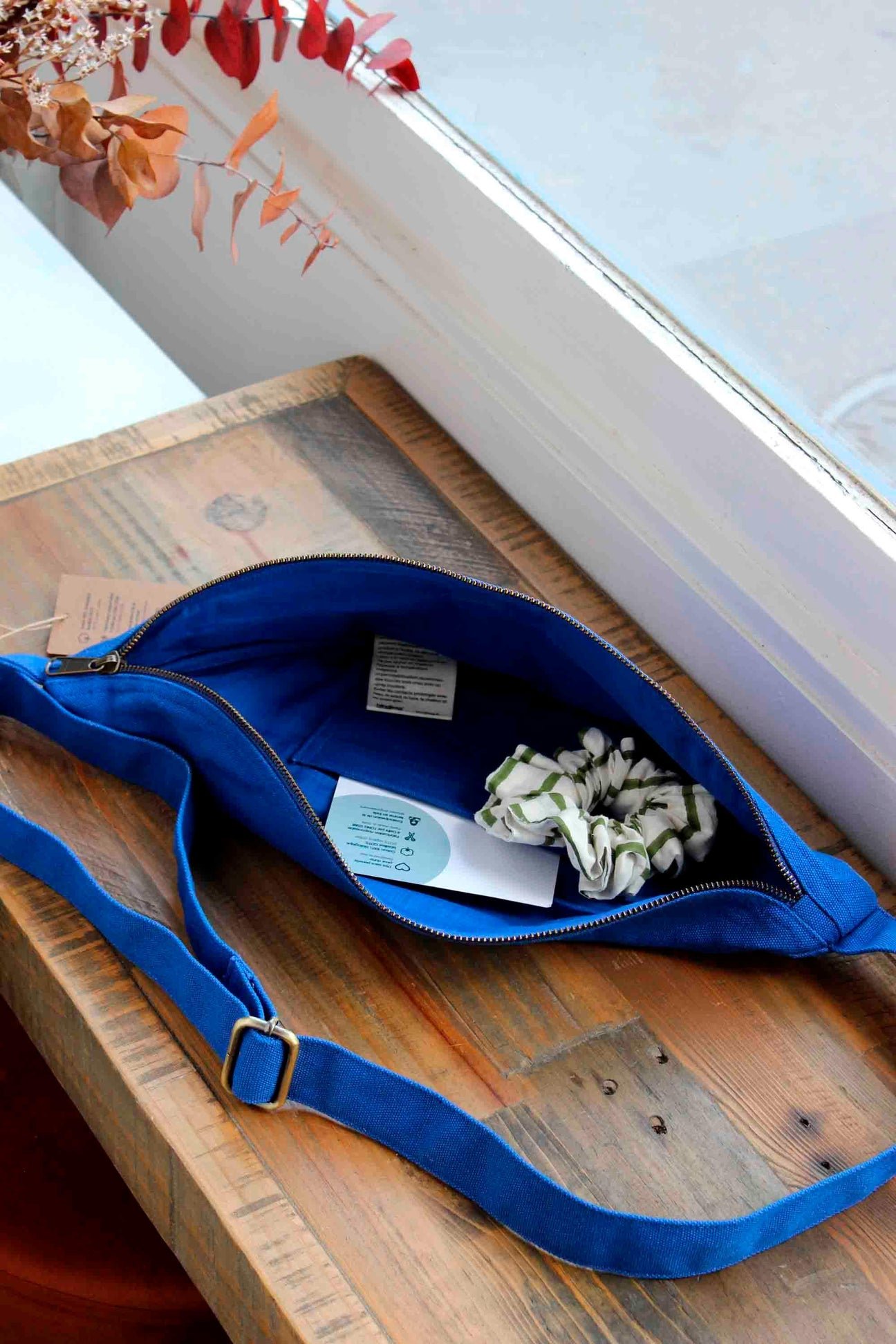Cotton waist bag HINDBAG Blue
