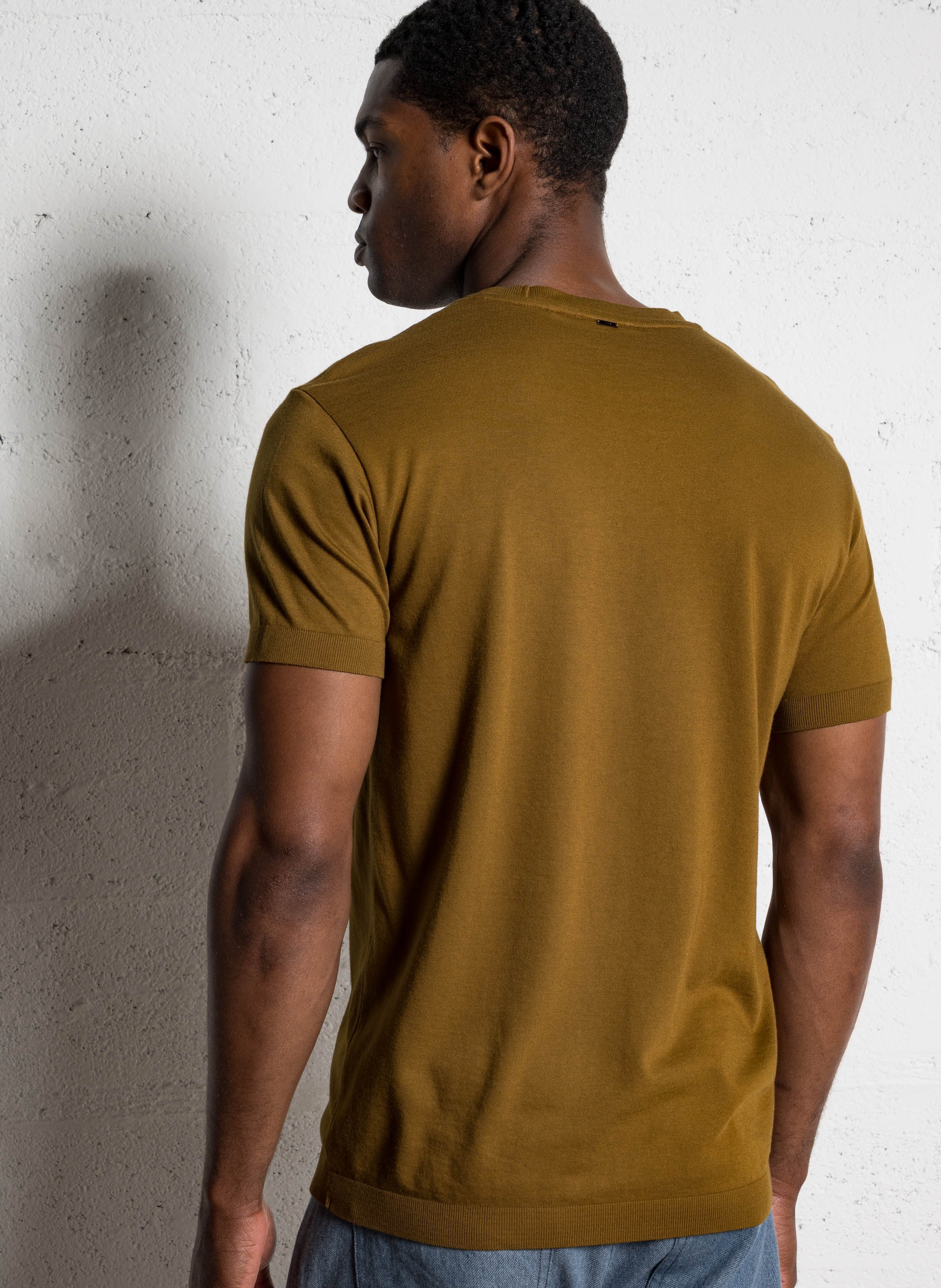 Gerader Rundhalsausschnitt-Pullover IKKS Gelb