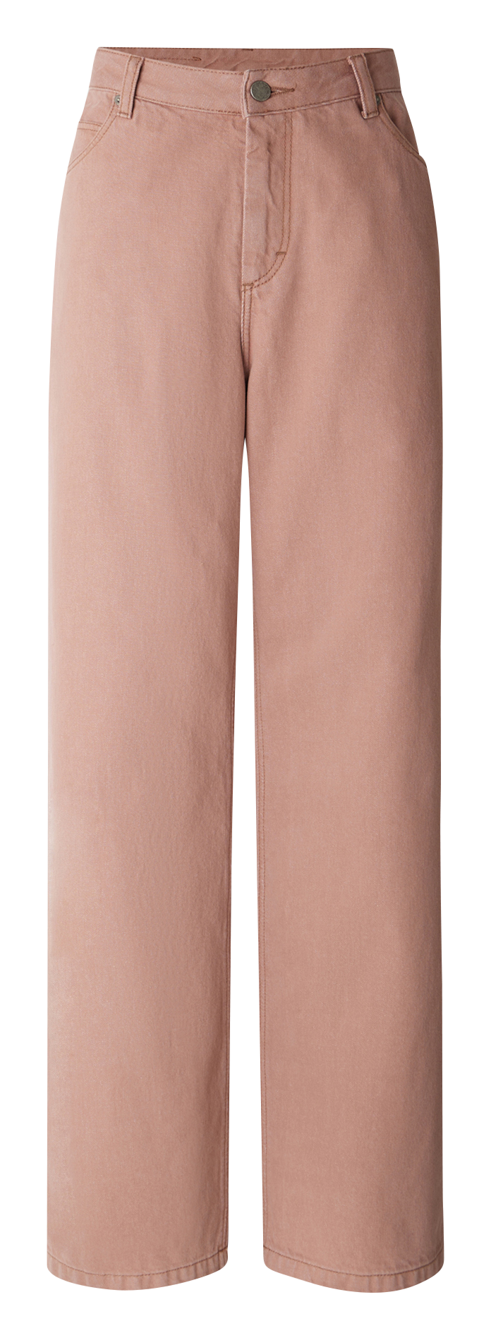 Jean droit uni en coton bio SOEUR Rose