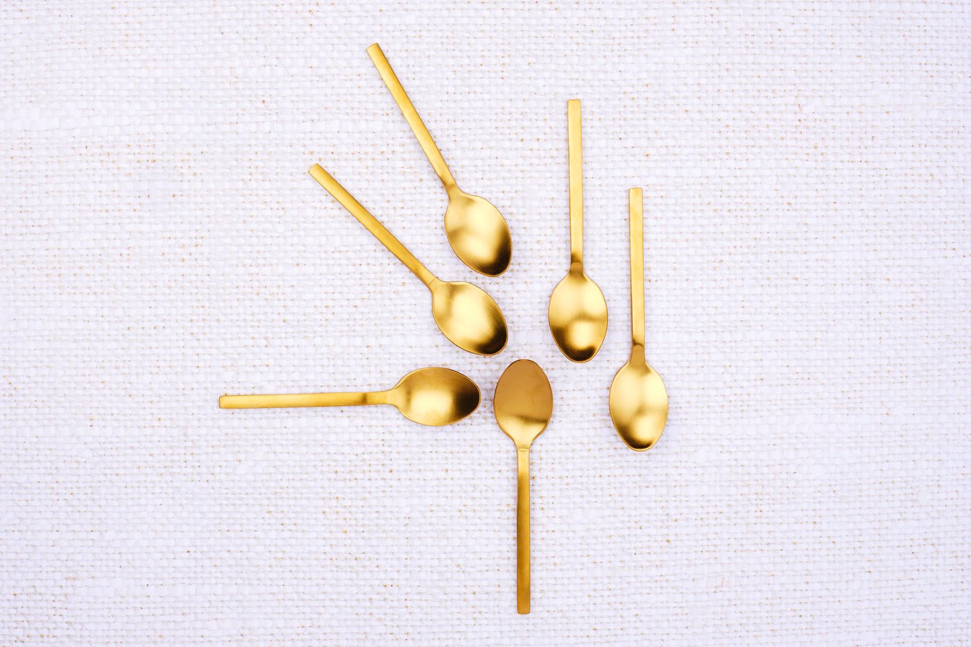 Set of 6 Emund teaspoons - copper BJORN Golden