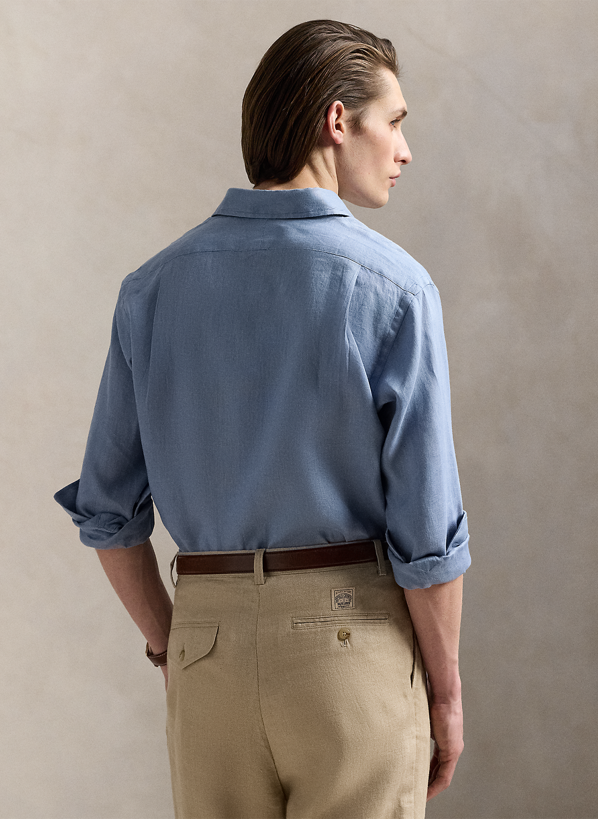 Regular-Fit-Hemd - Leinen POLO RALPH LAUREN Blau