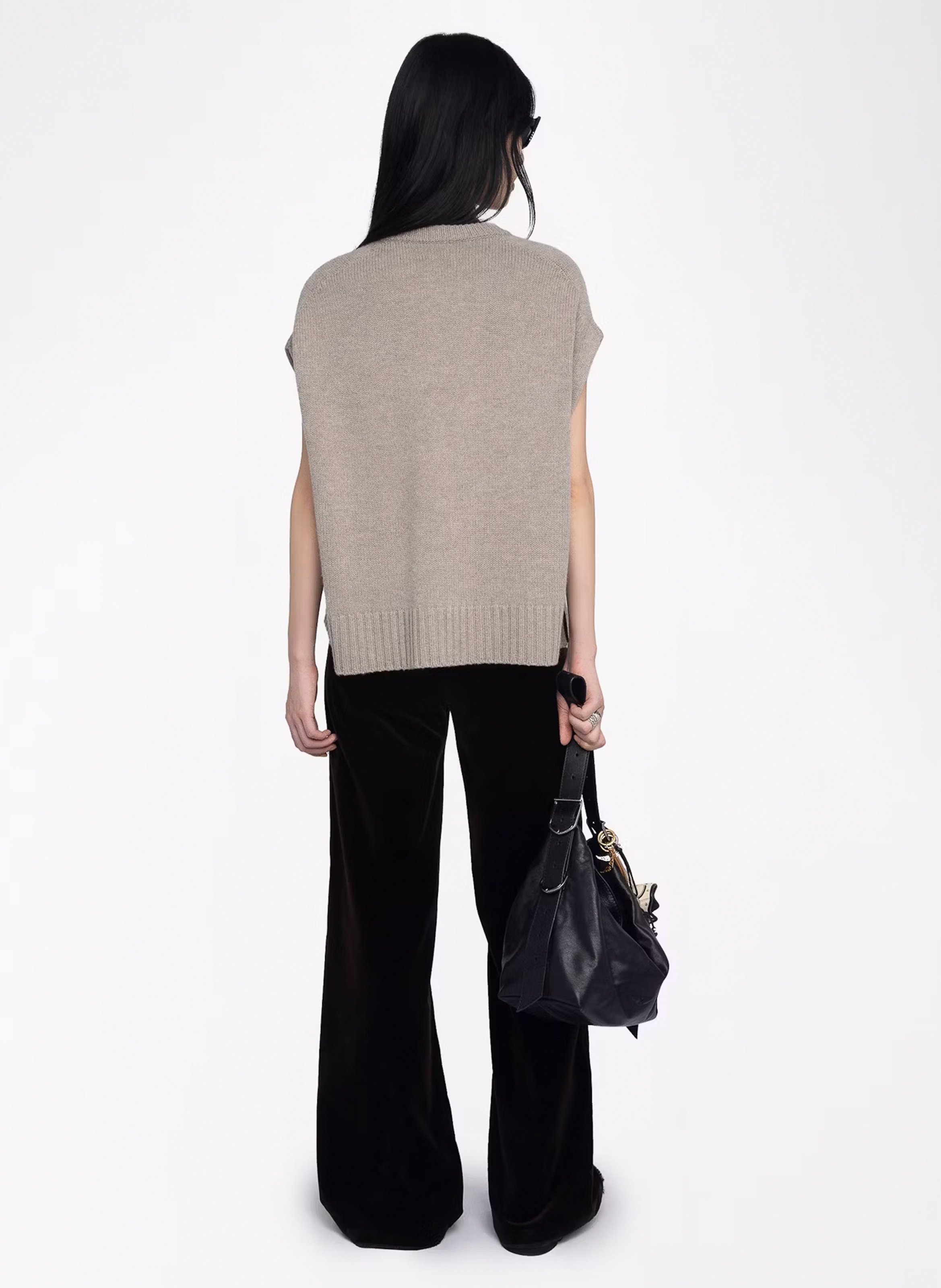 Abito con stampa leopardata in misto lana ZADIG&VOLTAIRE Beige