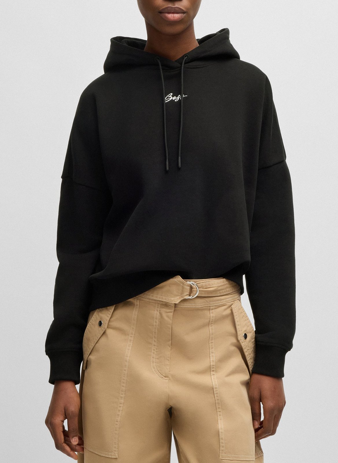 Sweat à capuche BOSS Noir